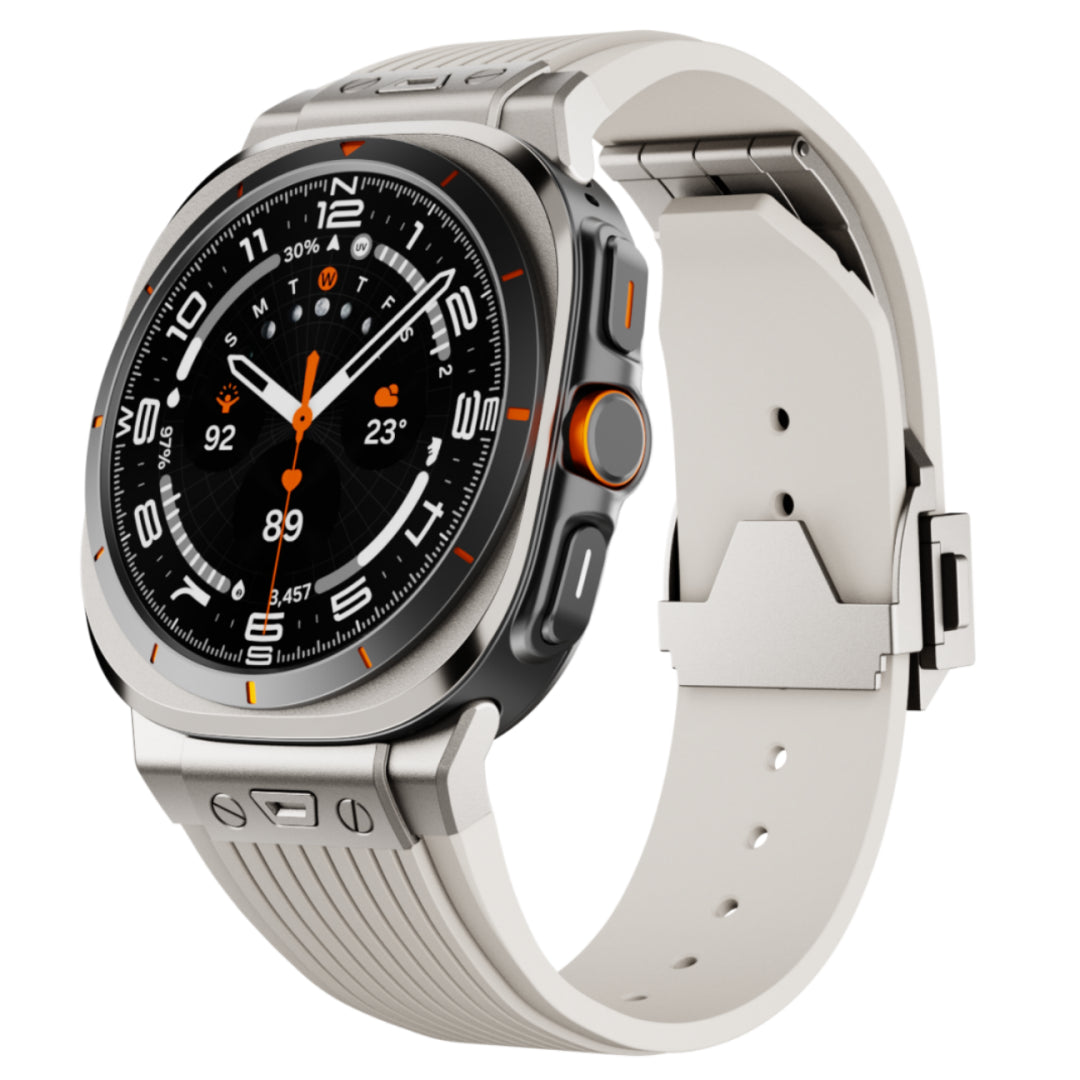 Adventure Silicone Band For Samsung Galaxy Watch Ultra Titanium Adapter-Starlight Band Galaxy Ultra 47mm Dewell X