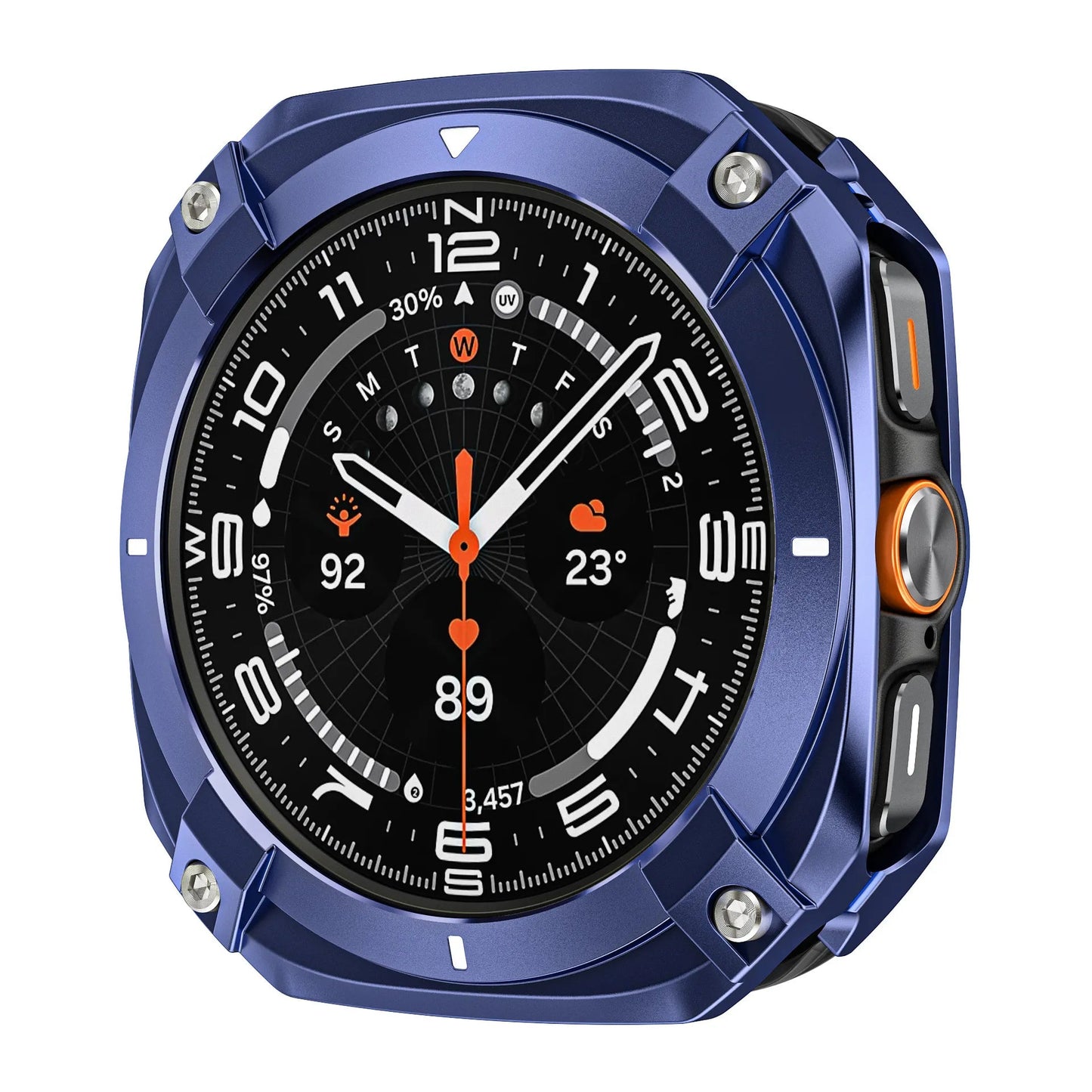 Protective case for Samsung watch Ultra/Ultra 2025 - Cyber hollow-out metal protective case Dewell X