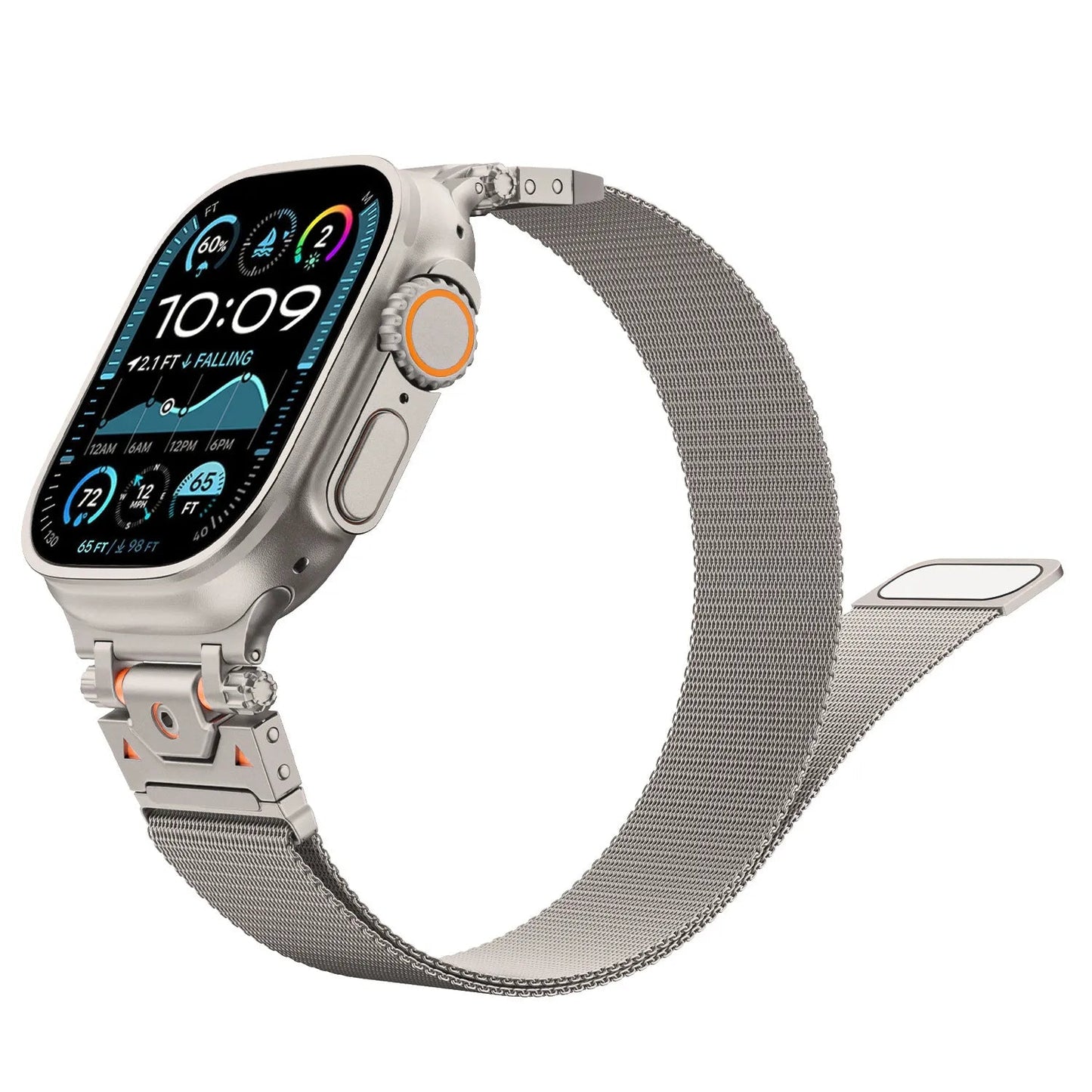 Taiyuan stainless steel metal bracelet suitable for Apple Watch 10 Ultra Milanese loop 49mm Dewell X