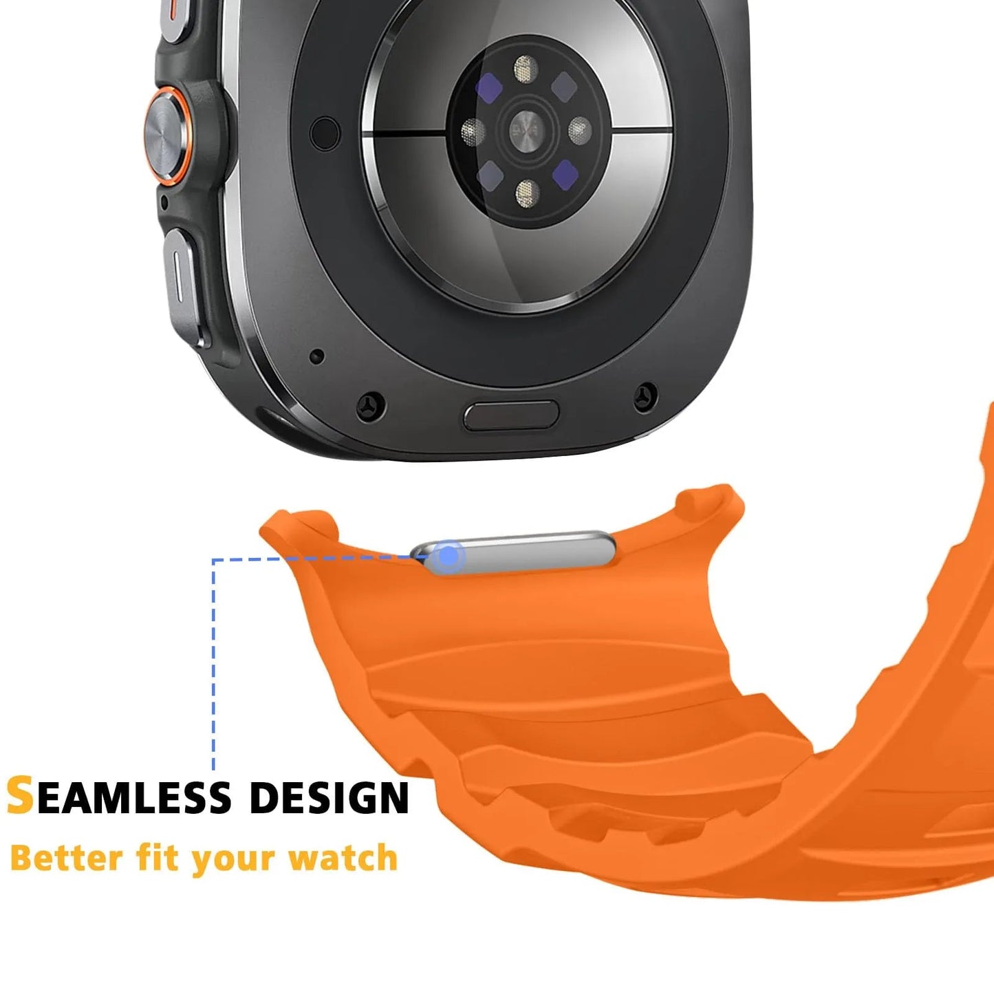 Rugged Silicone Sport Band for Galaxy Watch 20mm – No-Gap Fit, Waterproof Dewell X