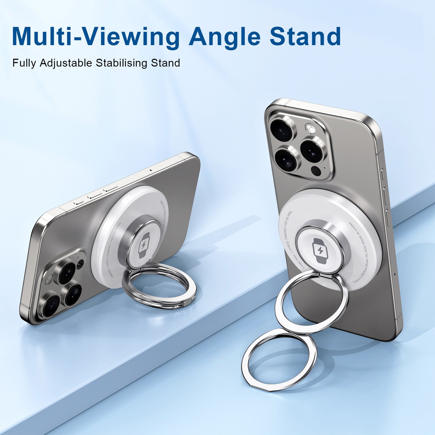 3-in-1 Wireless Charger Ring Stand Fast, Foldable & Stylish Dewell X