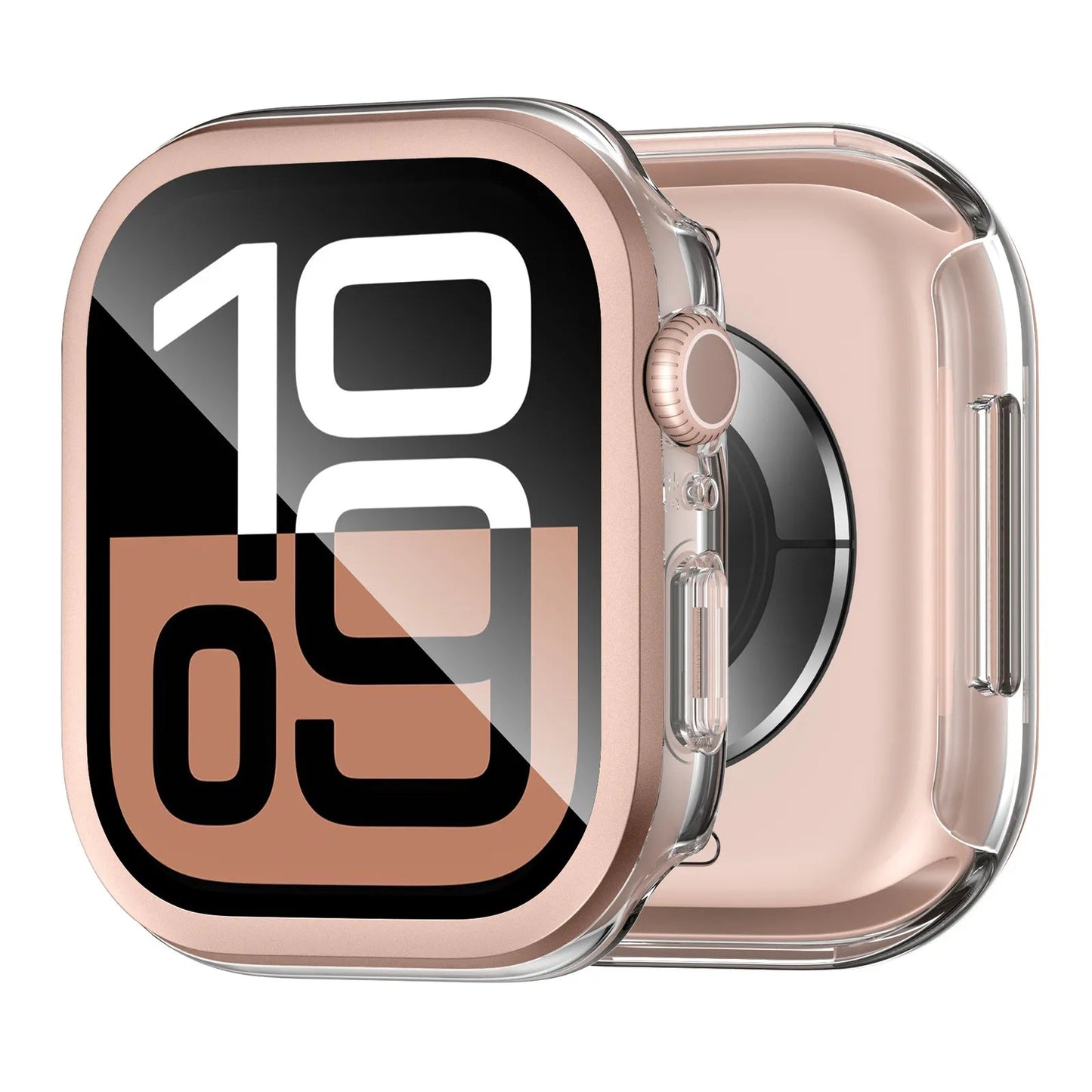 Transparent Clear TPU Bumper Cover Smart Watch Case for Apple Watch Dewell X