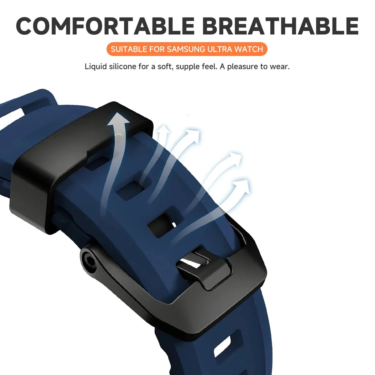 Rugged Silicone Sport Band for Galaxy Watch 20mm – No-Gap Fit, Waterproof Dewell X