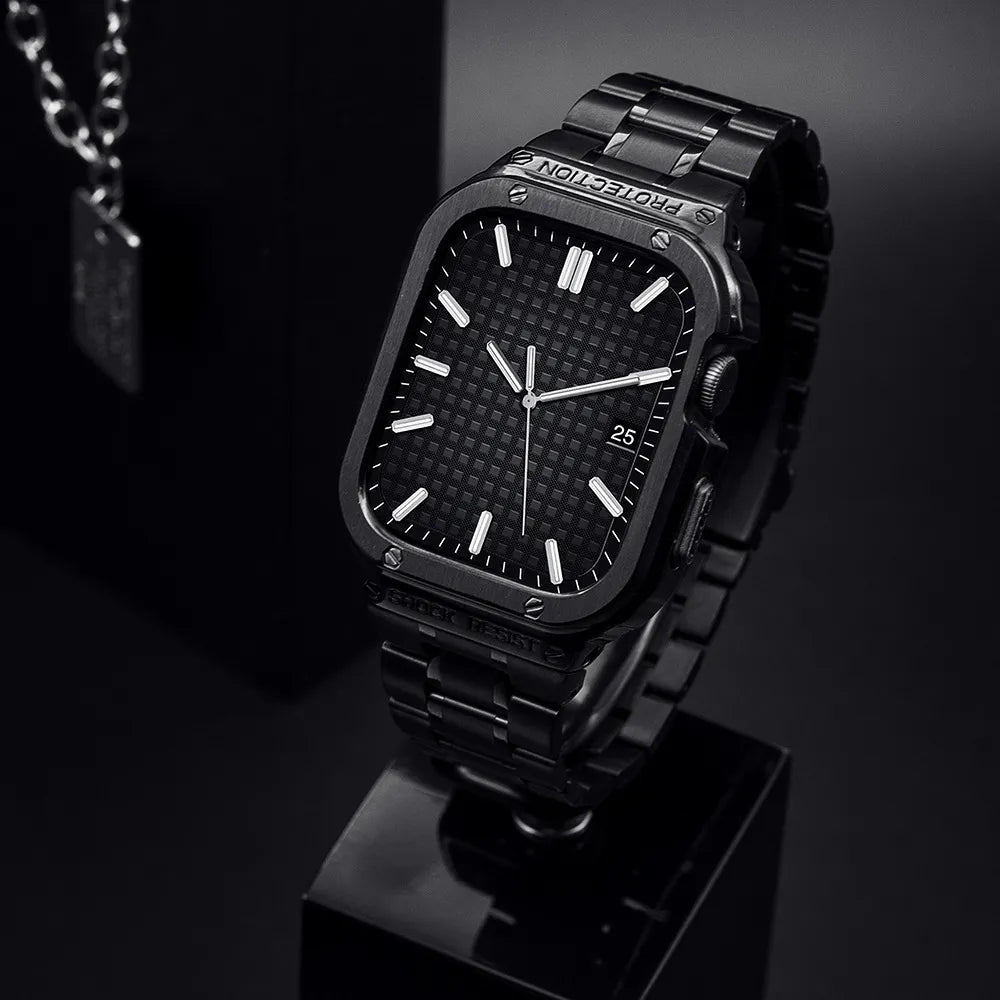 Universally applicable Ultra strap, Apple Watch strap protective case, modified Iron Man stainless steel Dewell X