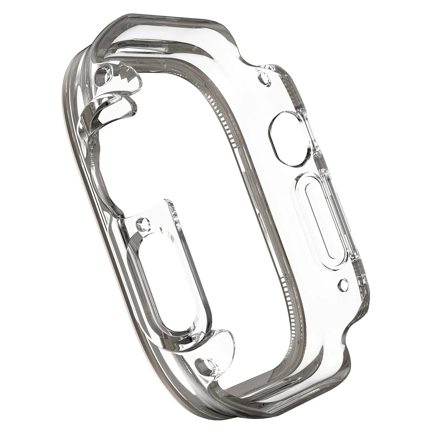 Transparent Clear TPU Bumper Cover Smart Watch Case for Apple Watch Dewell X