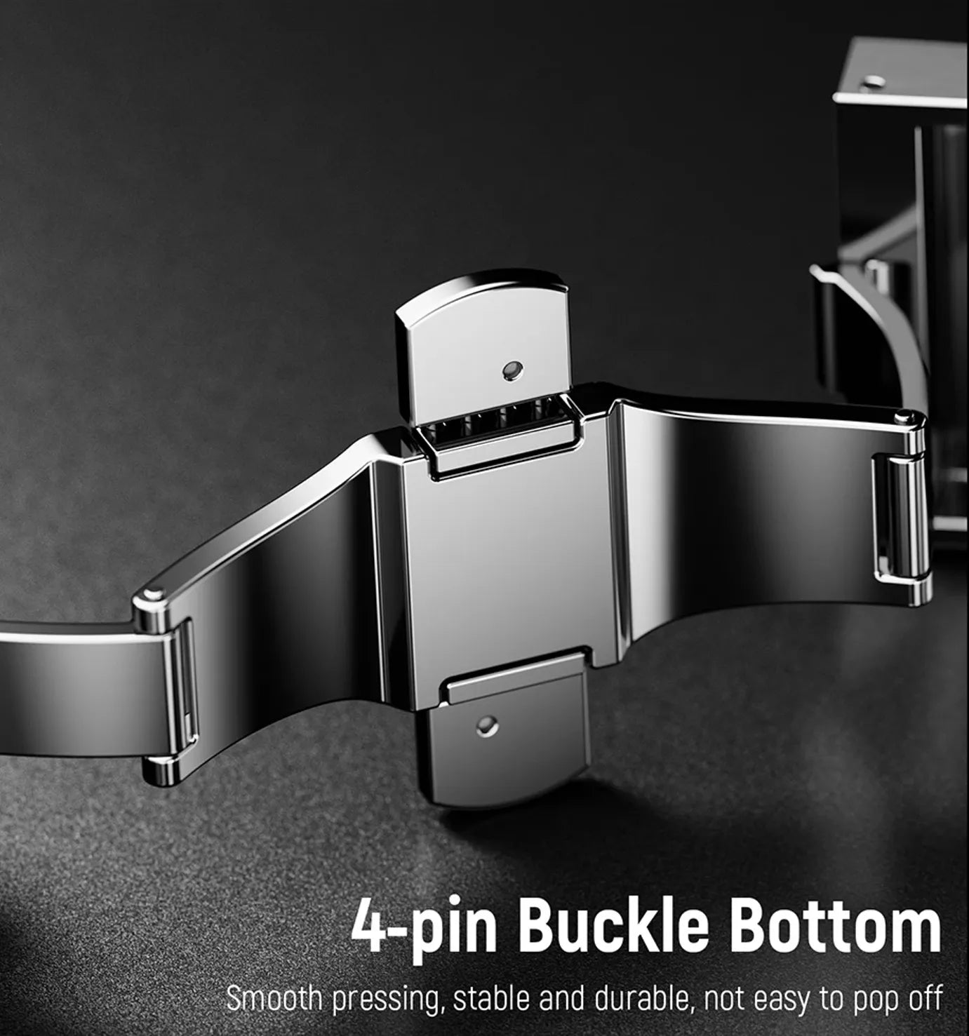New fluororubber dual press-button watch strap suitable for Apple Watch models 10, 9, 8, 7, 6, 5, SE, Ultra, Series 2, and Series 1 Dewell X