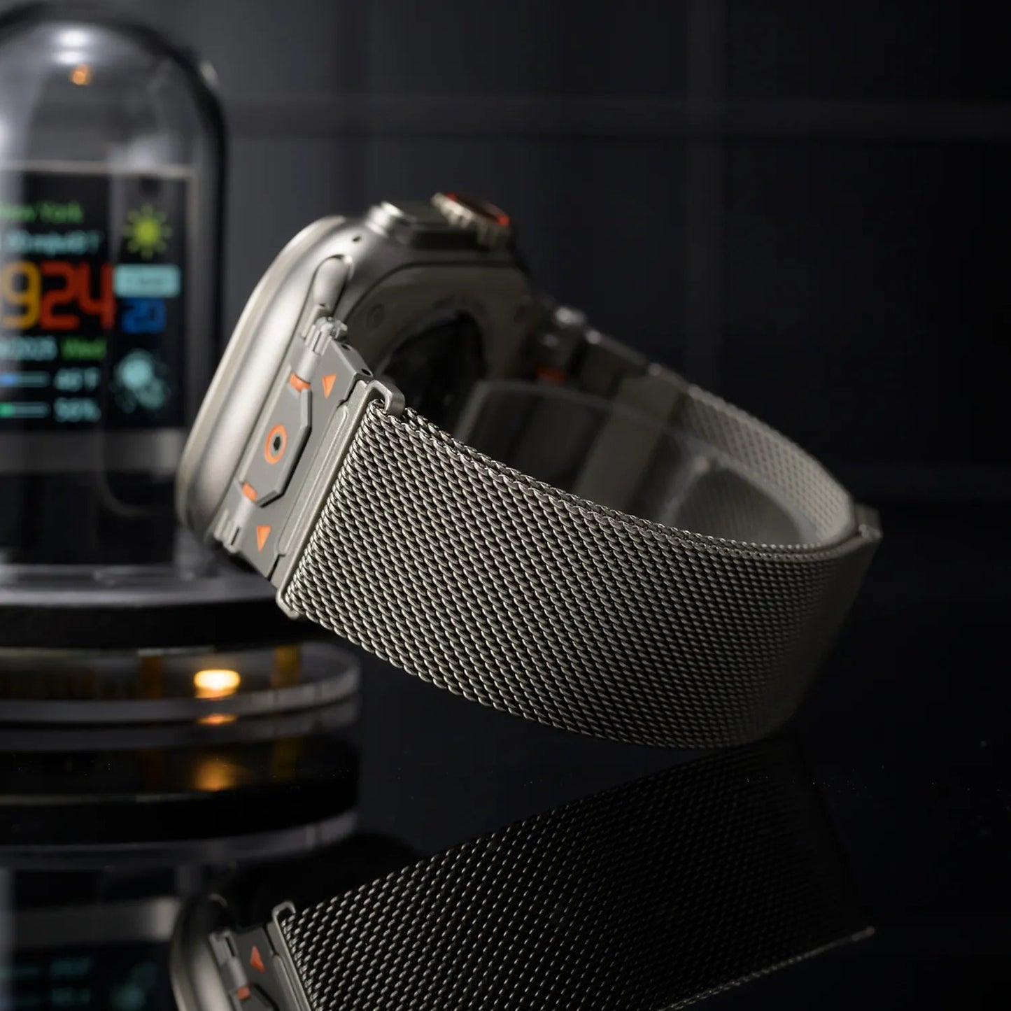 Taiyuan stainless steel metal bracelet suitable for Apple Watch 10 Ultra Milanese loop 49mm Dewell X