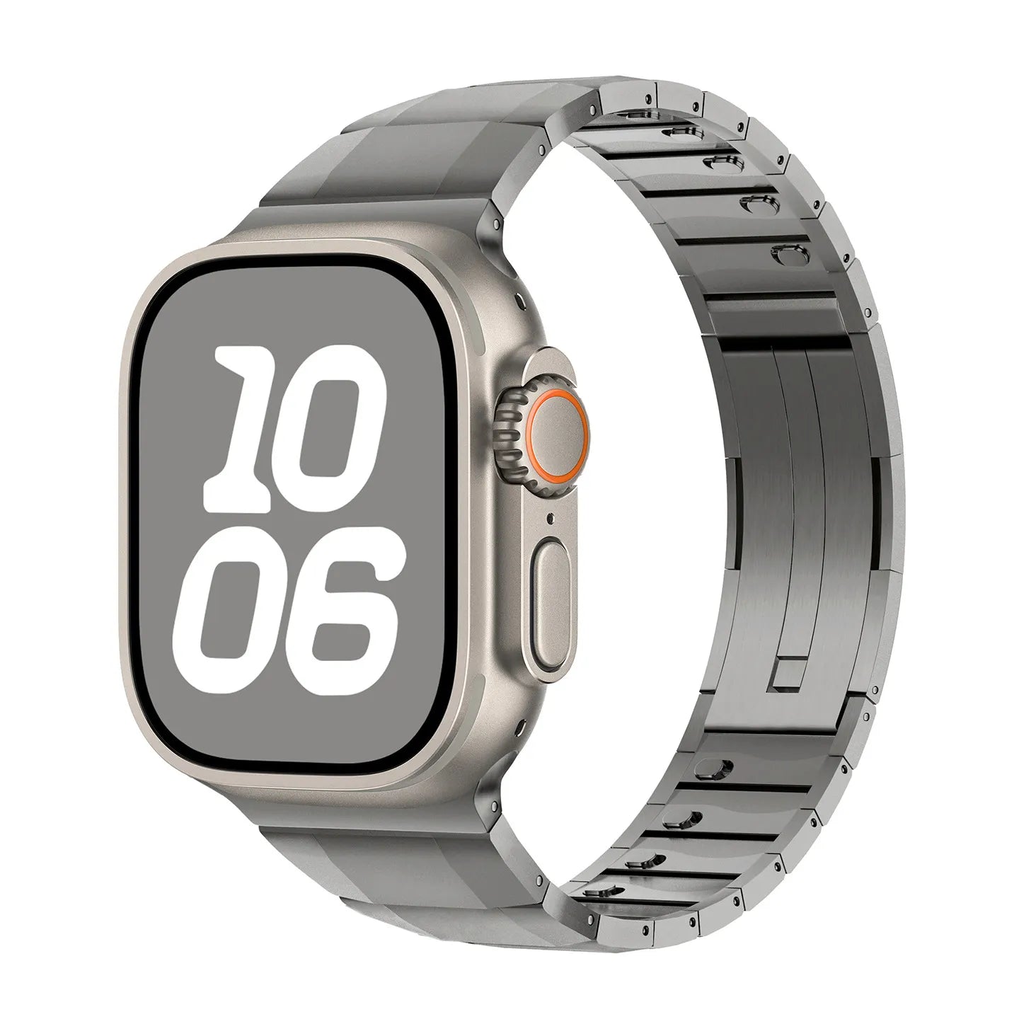 Quick-Release Stainless Steel Strap for Apple Watch 44-49mm, Classic Dewell X