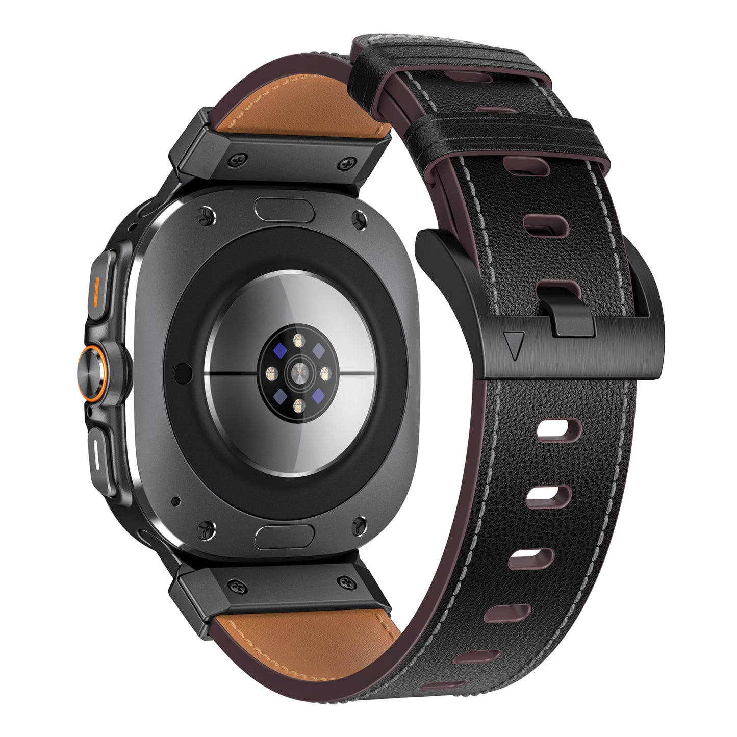 Mecha Bezel Leather Strap for Samsung Galaxy Watch Dewell X