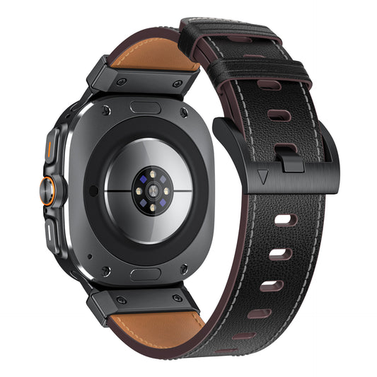 Mecha Bezel Leather Strap for Galaxy Watch 20mm - Dewell X