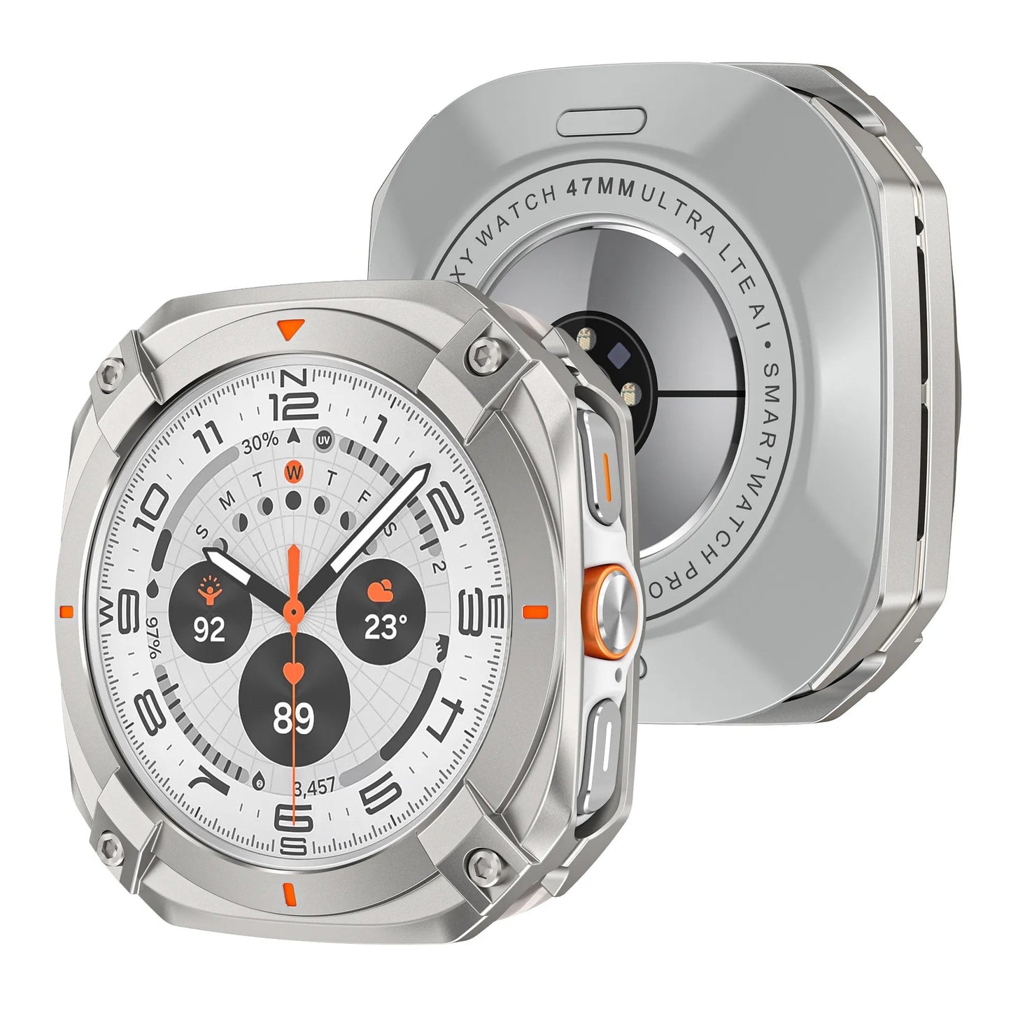 Protective case for Samsung watch Ultra/Ultra 2025 - Cyber hollow-out metal protective case Dewell X