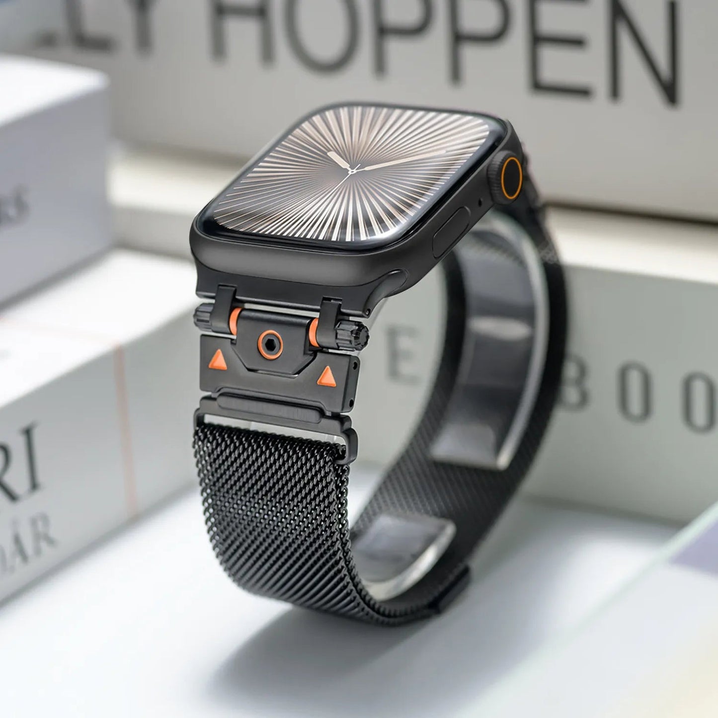 Taiyuan stainless steel metal bracelet suitable for Apple Watch 10 Ultra Milanese loop 49mm Dewell X