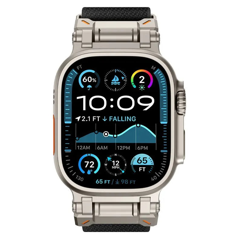 Explorer nylon woven strap suitable for Apple Watch bands, Apple iWatch S10 ultar98 SE Dewell X