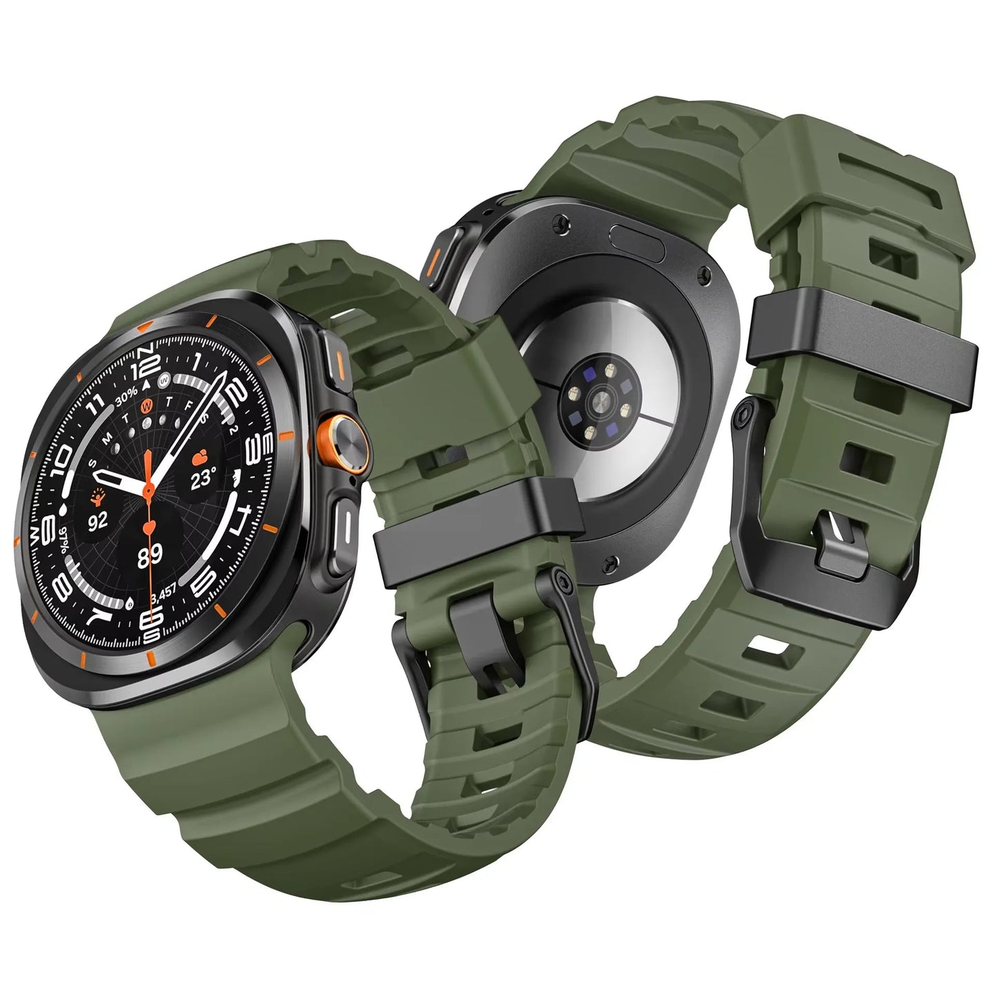 Rugged Silicone Sport Band for Galaxy Watch 20mm – No-Gap Fit, Waterproof Dewell X