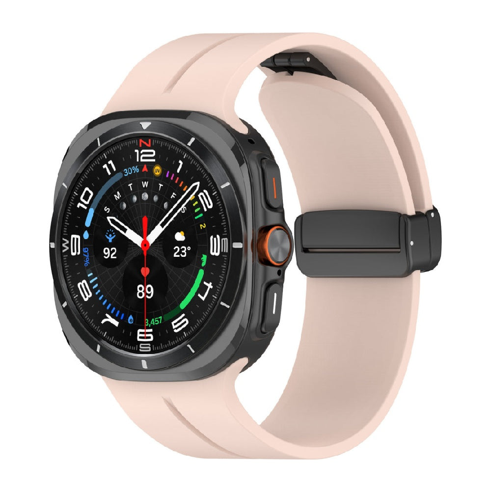 Magnetic Silicone Band For Samsung Galaxy Watch Ultra Pink Galaxy Ultra 47mm Dewell X
