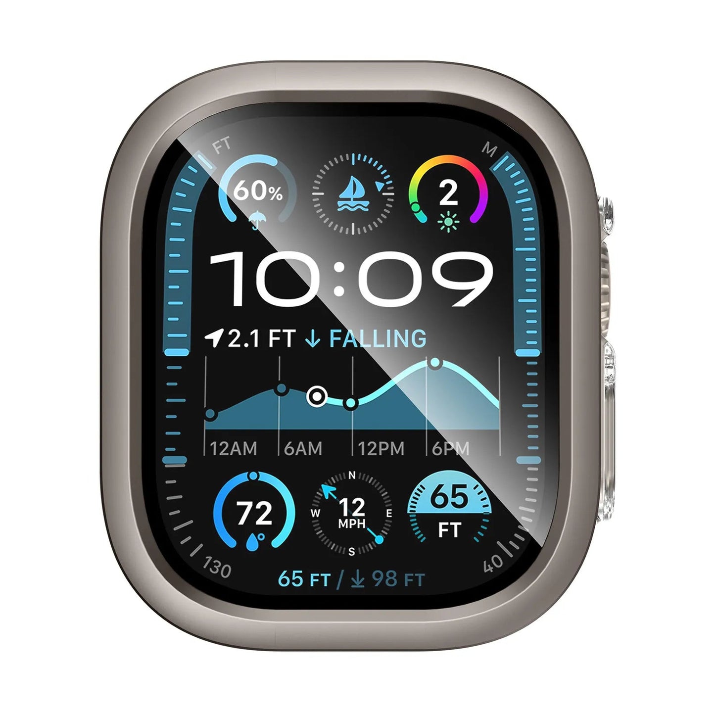 Transparent Clear TPU Bumper Cover Smart Watch Case for Apple Watch Dewell X