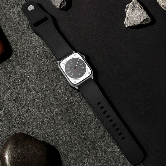 Top-grain cowhide strap Ultra model Star Hao new version suitable for Apple Watch 10 - Dewell X