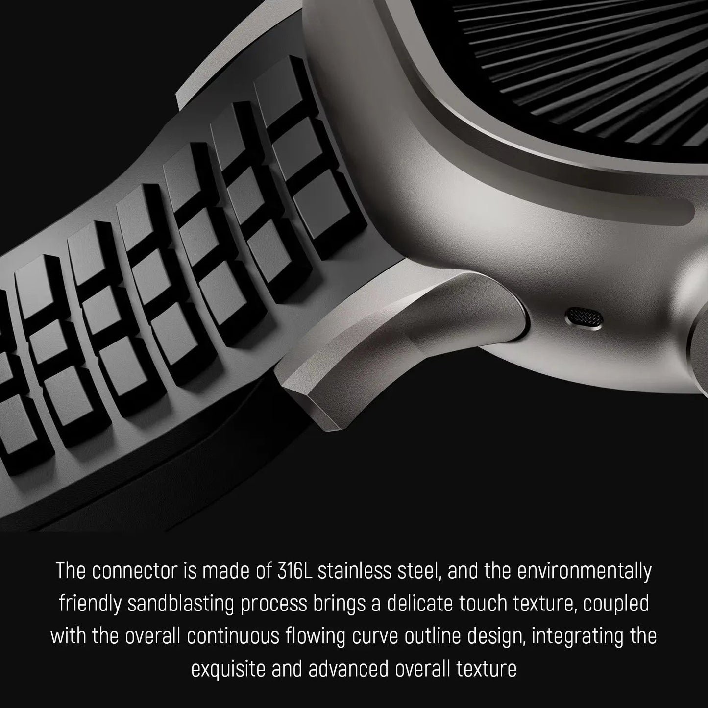 New fluororubber dual press-button watch strap suitable for Apple Watch models 10, 9, 8, 7, 6, 5, SE, Ultra, Series 2, and Series 1 Dewell X