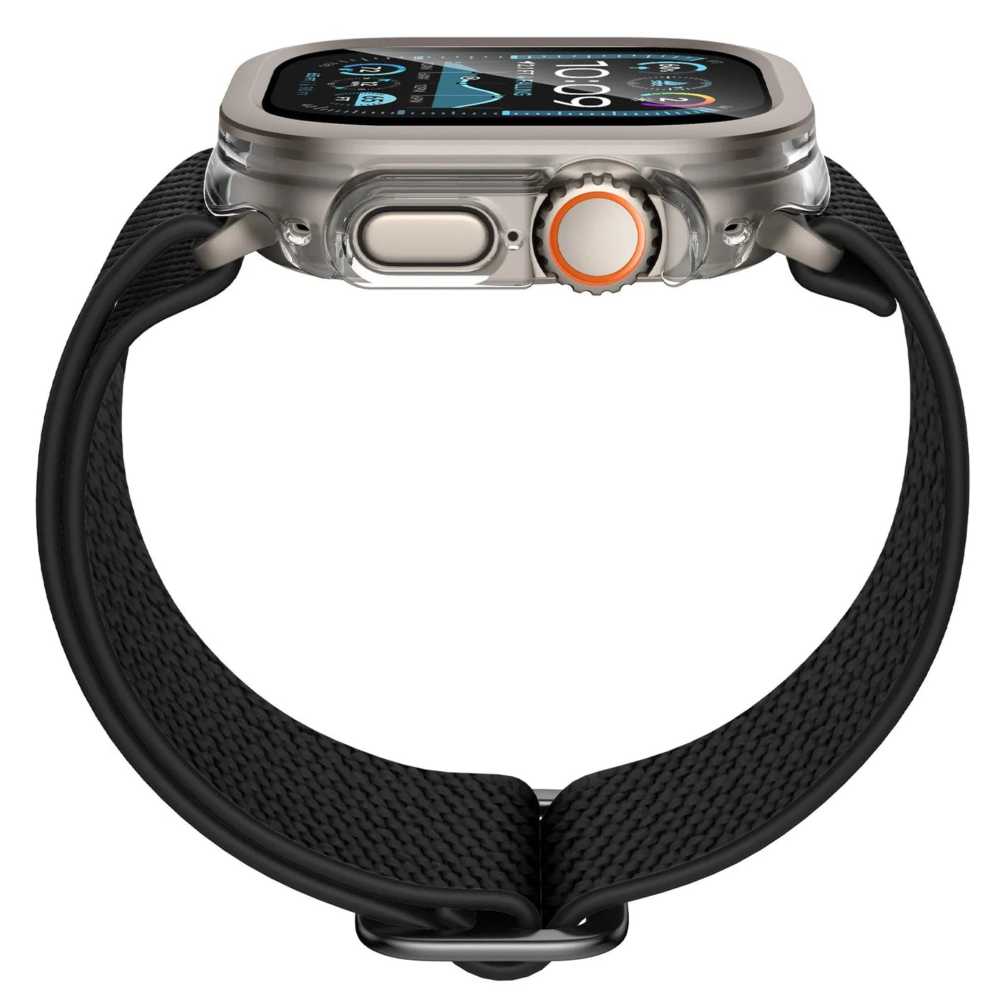 Transparent Clear TPU Bumper Cover Smart Watch Case for Apple Watch Dewell X