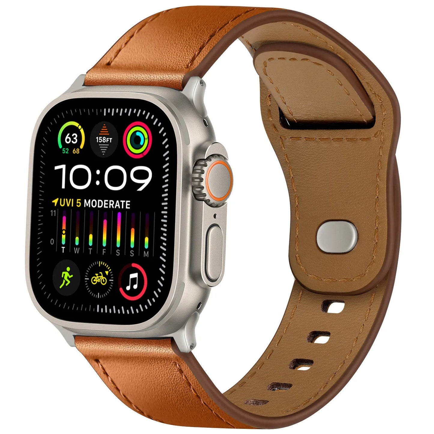 Top-grain cowhide strap Ultra model Star Hao new version suitable for Apple Watch 10 Dewell X