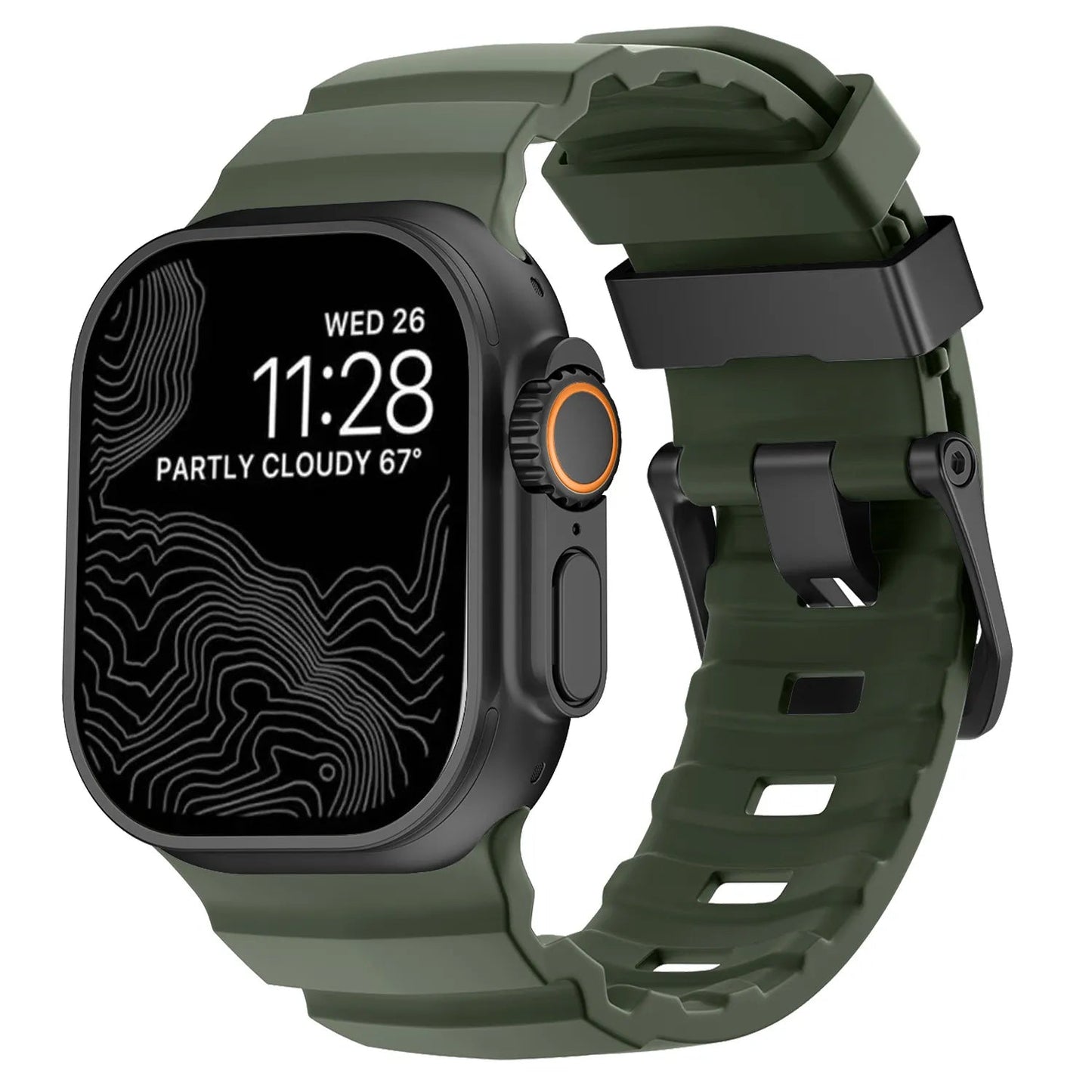 Rocky Point Outdoor Durable FKM Titanium Band Dewell X