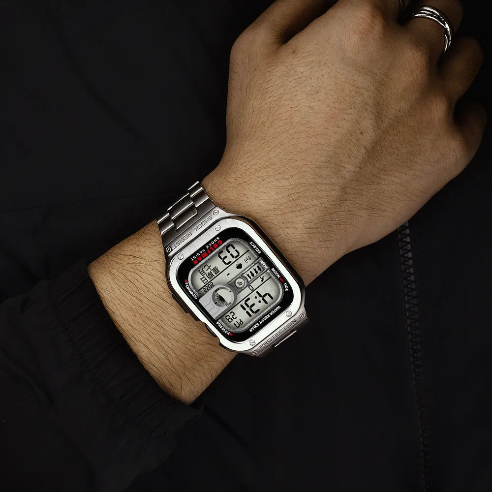 Universally applicable Ultra strap, Apple Watch strap protective case, modified Iron Man stainless steel Dewell X