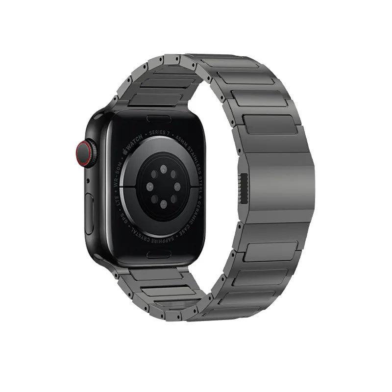 Titanium Magnetic Link Band for Apple Watch – DLC Coated, 42–49mm Compatible Dewell X