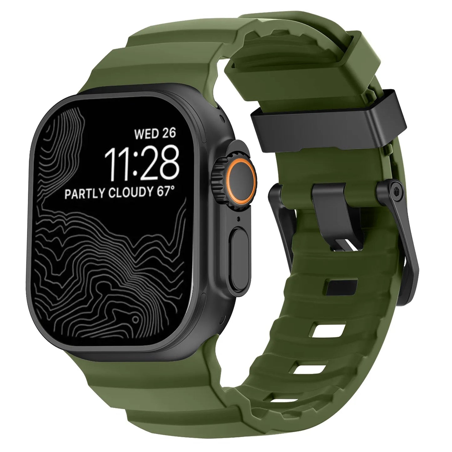 Rocky Point Outdoor Durable FKM Titanium Band Dewell X