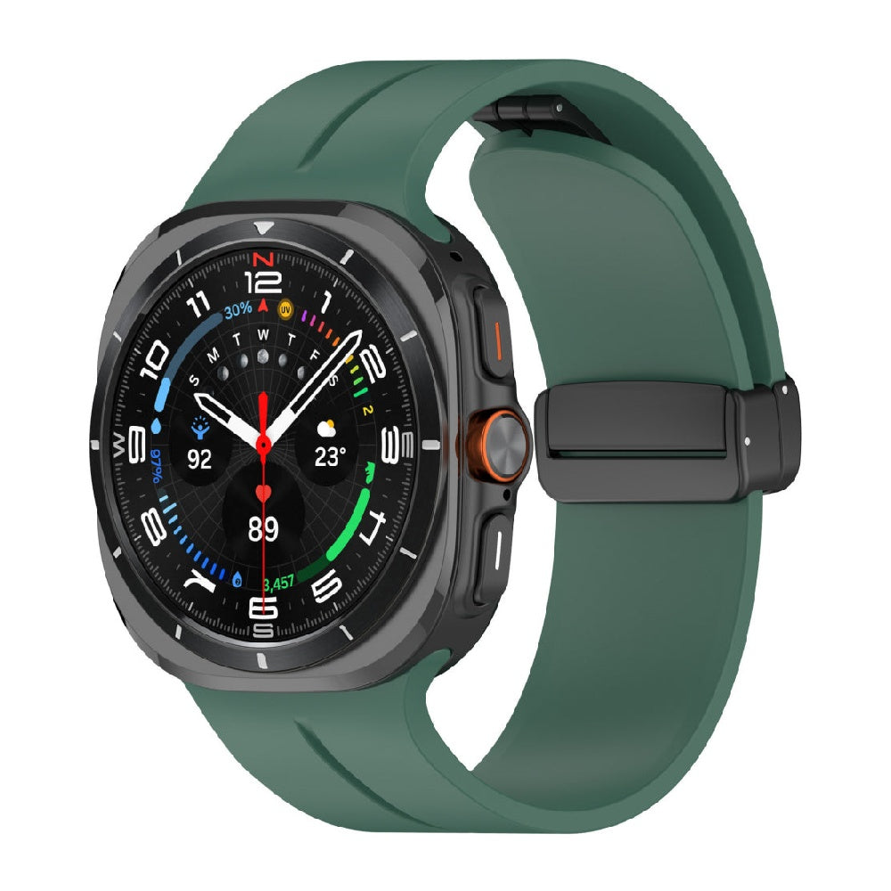 Magnetic Silicone Band For Samsung Galaxy Watch Ultra Green Galaxy Ultra 47mm Dewell X