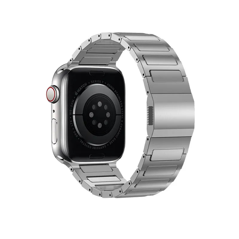 Titanium Magnetic Link Band for Apple Watch – DLC Coated, 42–49mm Compatible Dewell X