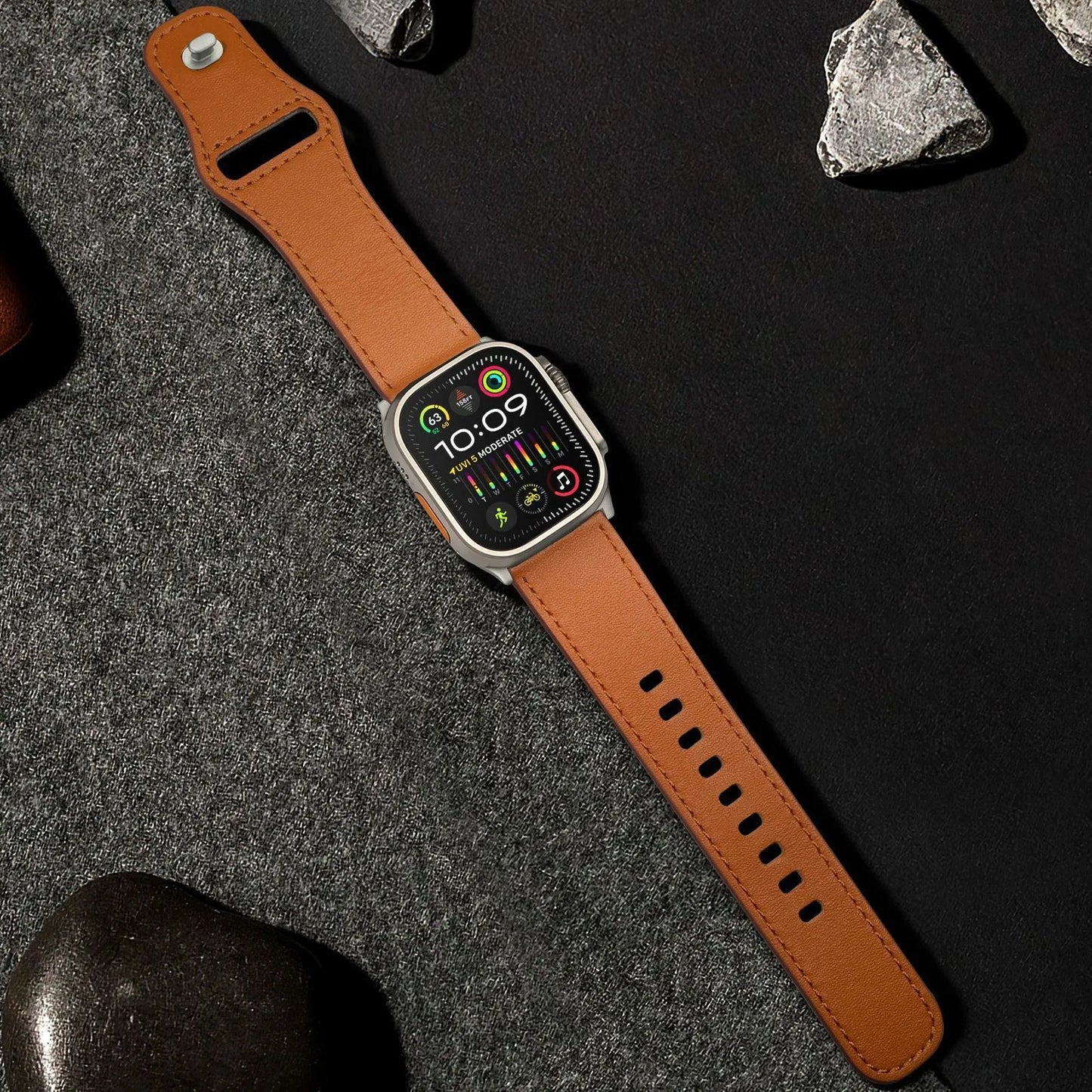 Top-grain cowhide strap Ultra model Star Hao new version suitable for Apple Watch 10 Dewell X