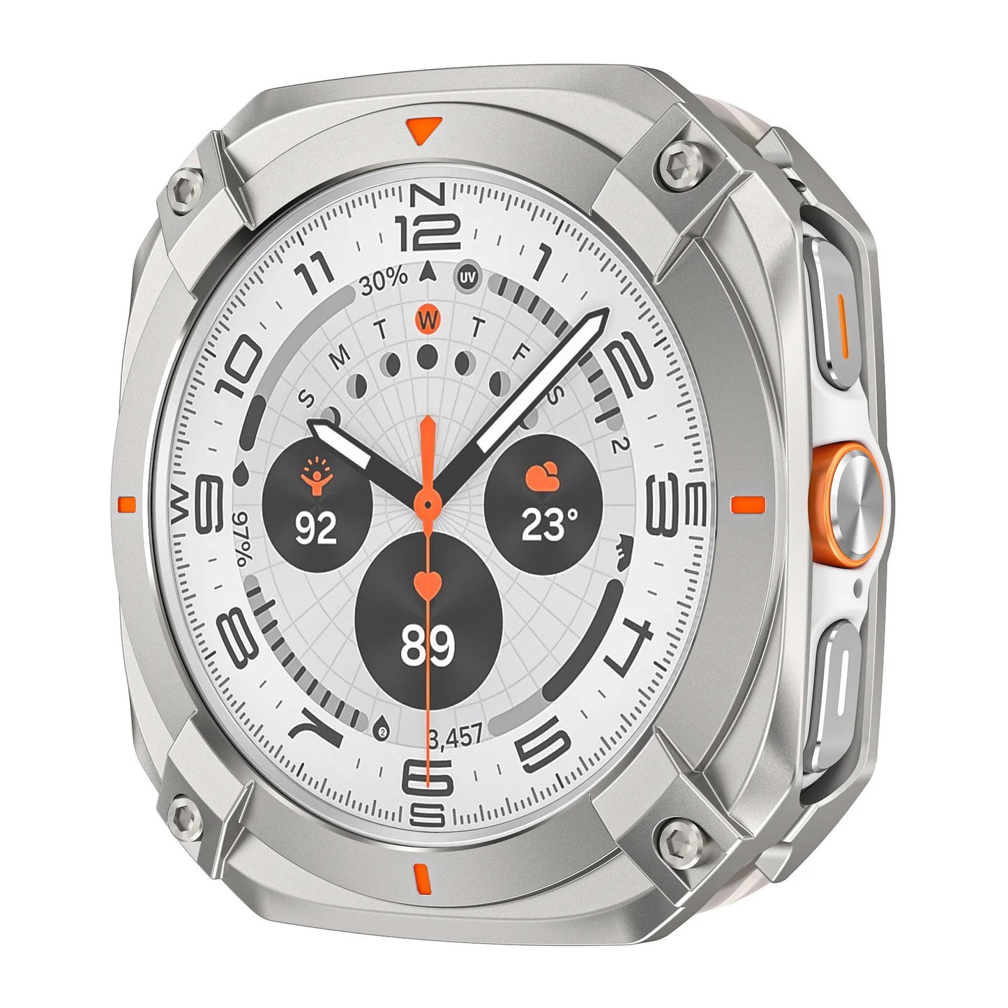 Protective case for Samsung watch Ultra/Ultra 2025 - Cyber hollow-out metal protective case Dewell X