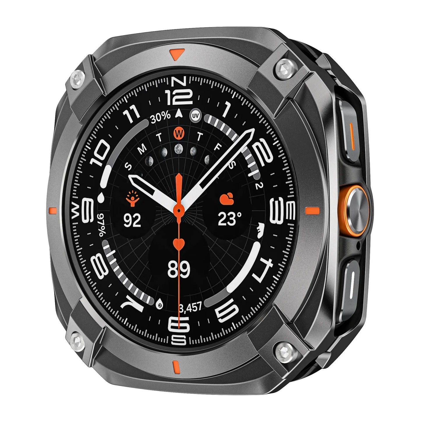 Protective case for Samsung watch Ultra/Ultra 2025 - Cyber hollow-out metal protective case Dewell X