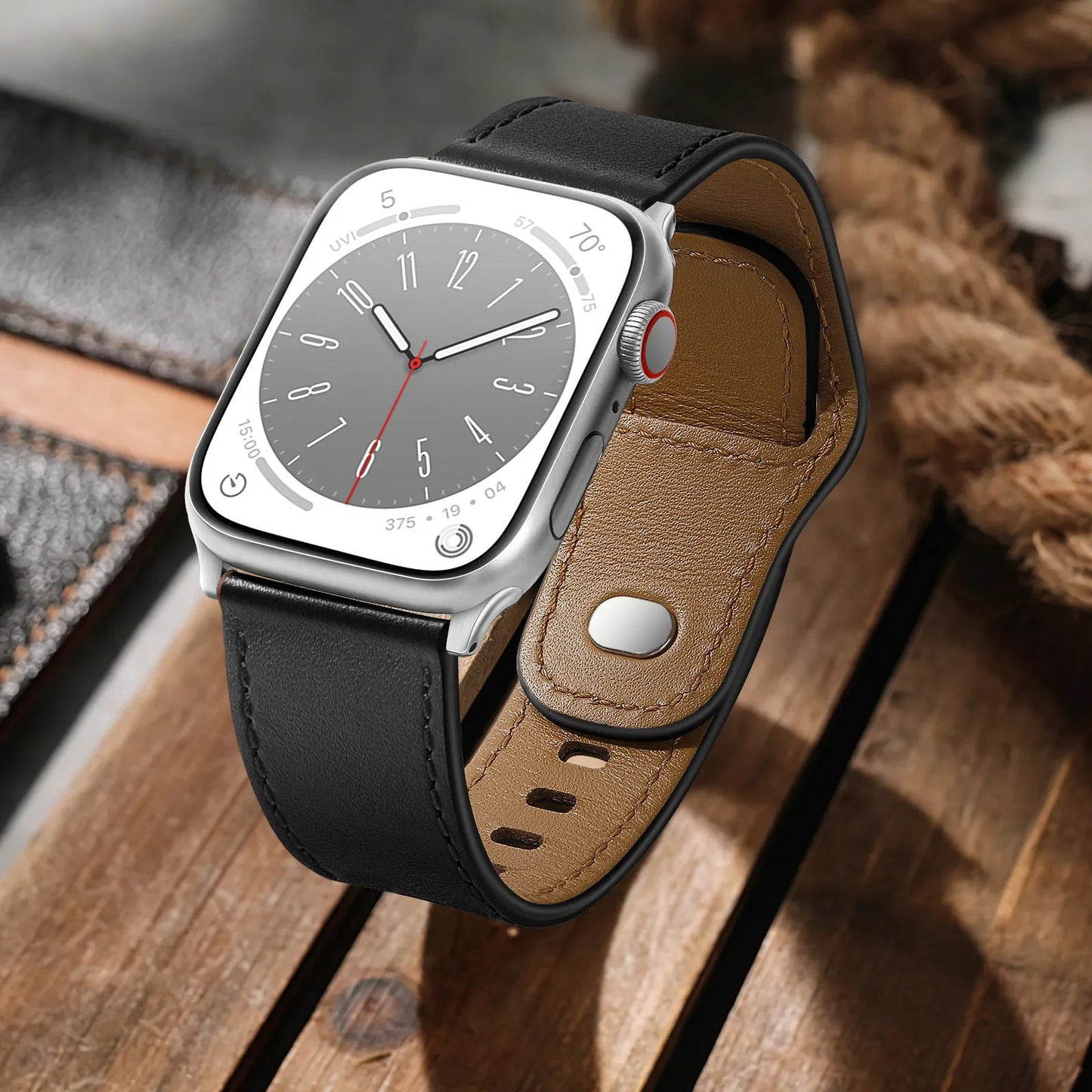 Top-grain cowhide strap Ultra model Star Hao new version suitable for Apple Watch 10 Dewell X