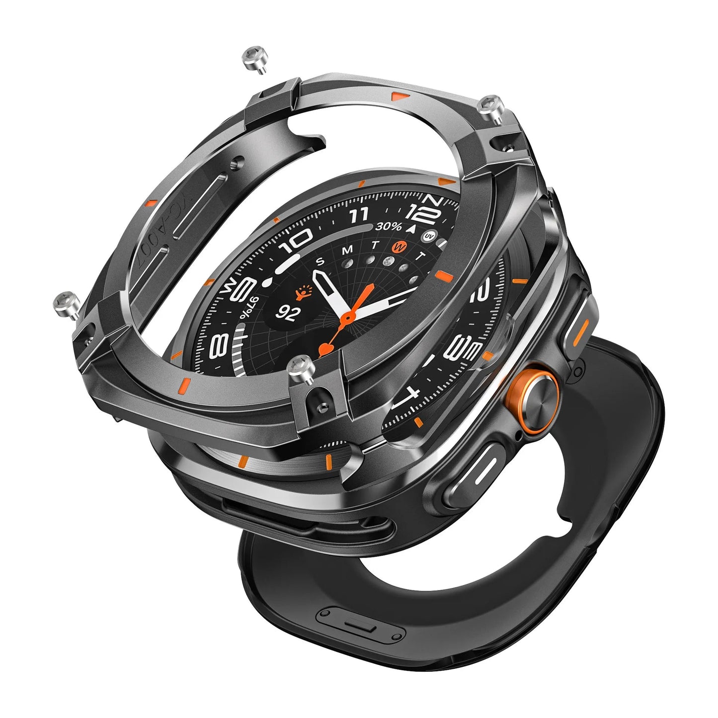 Protective case for Samsung watch Ultra/Ultra 2025 - Cyber hollow-out metal protective case Dewell X
