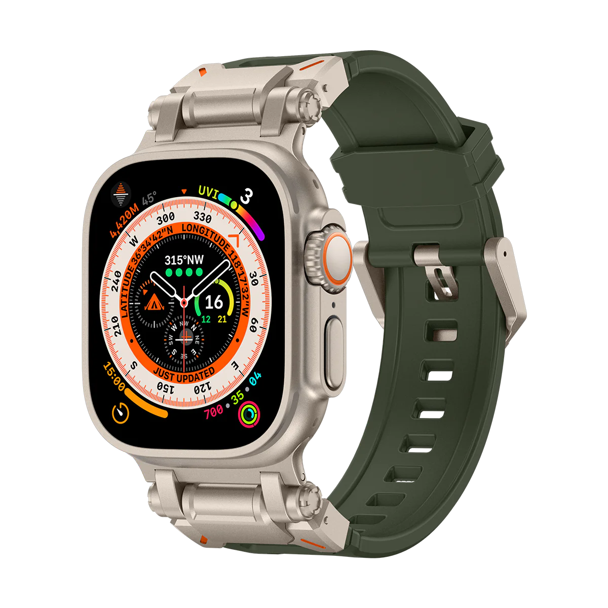 Explorer Silicone Band For Apple Watch - Dewell X