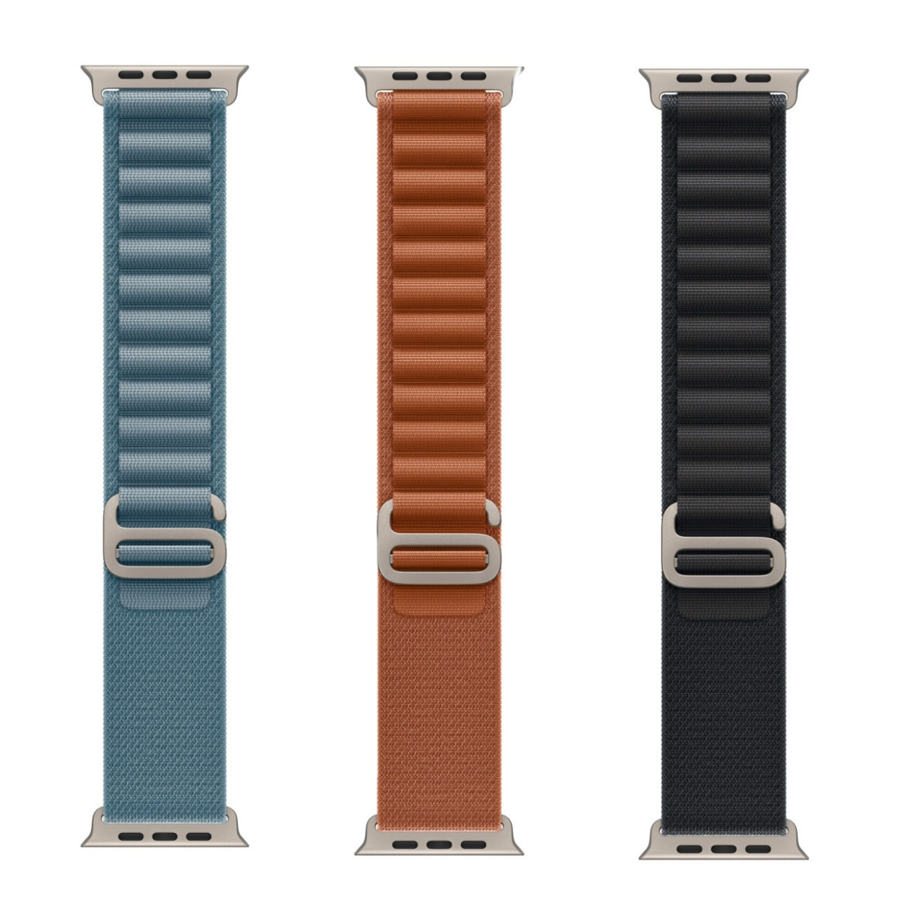 Stretch Alpine Loop Band for Apple Watch – Nylon D-Hook Strap Multi-color mixed pack(NEW) Silver Dewell X