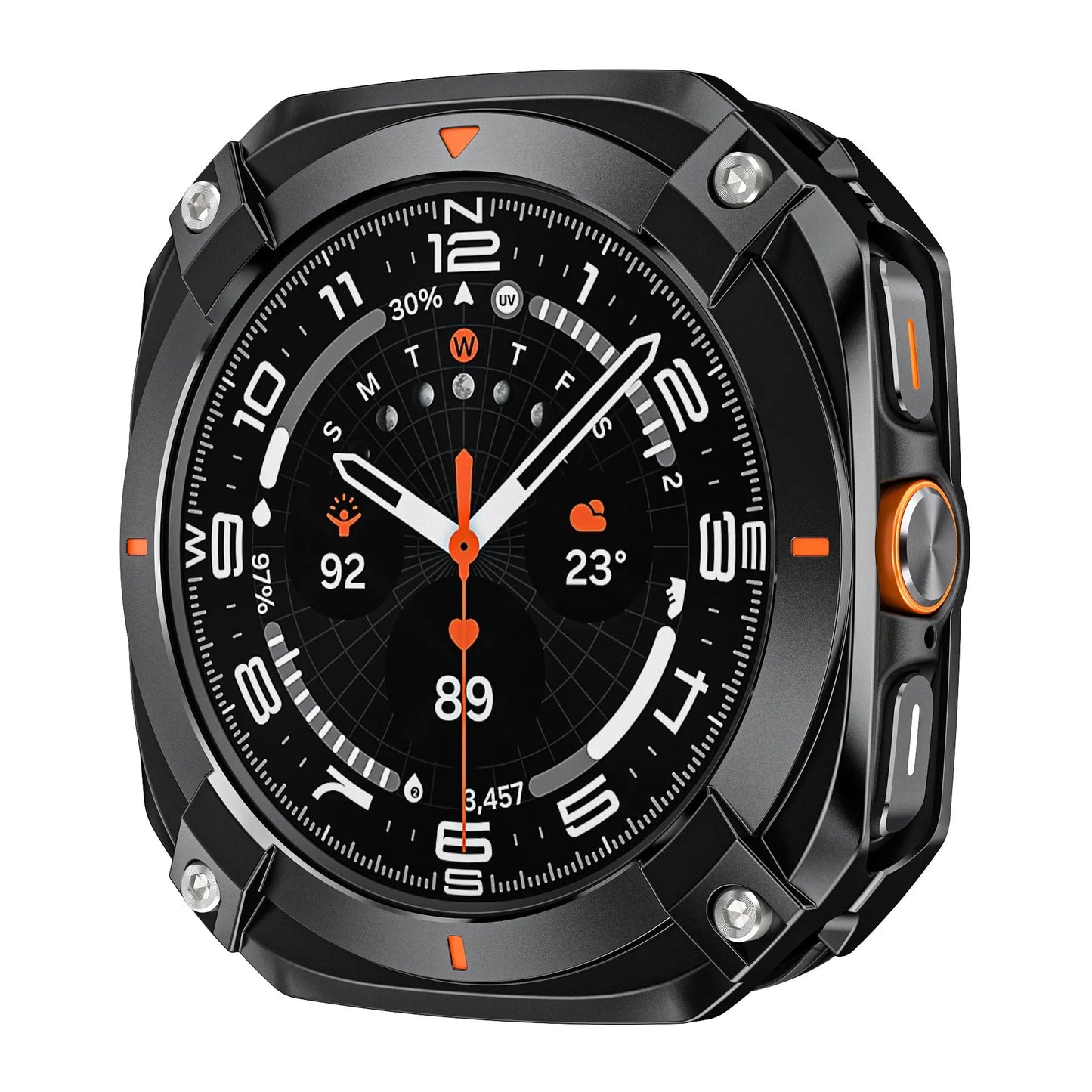 Protective case for Samsung watch Ultra/Ultra 2025 - Cyber hollow-out metal protective case Dewell X