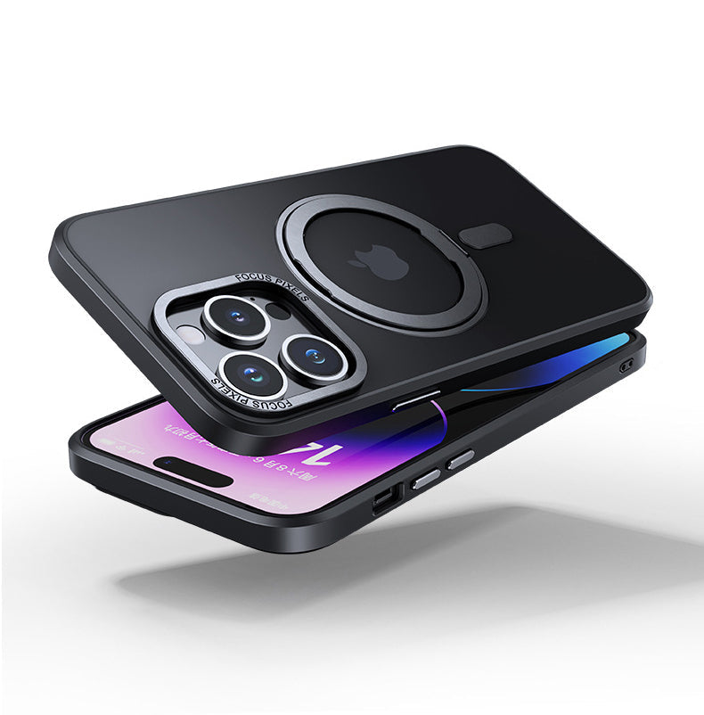 Stand Transparent Frosted Magsafe iPhone Case - Dewell X