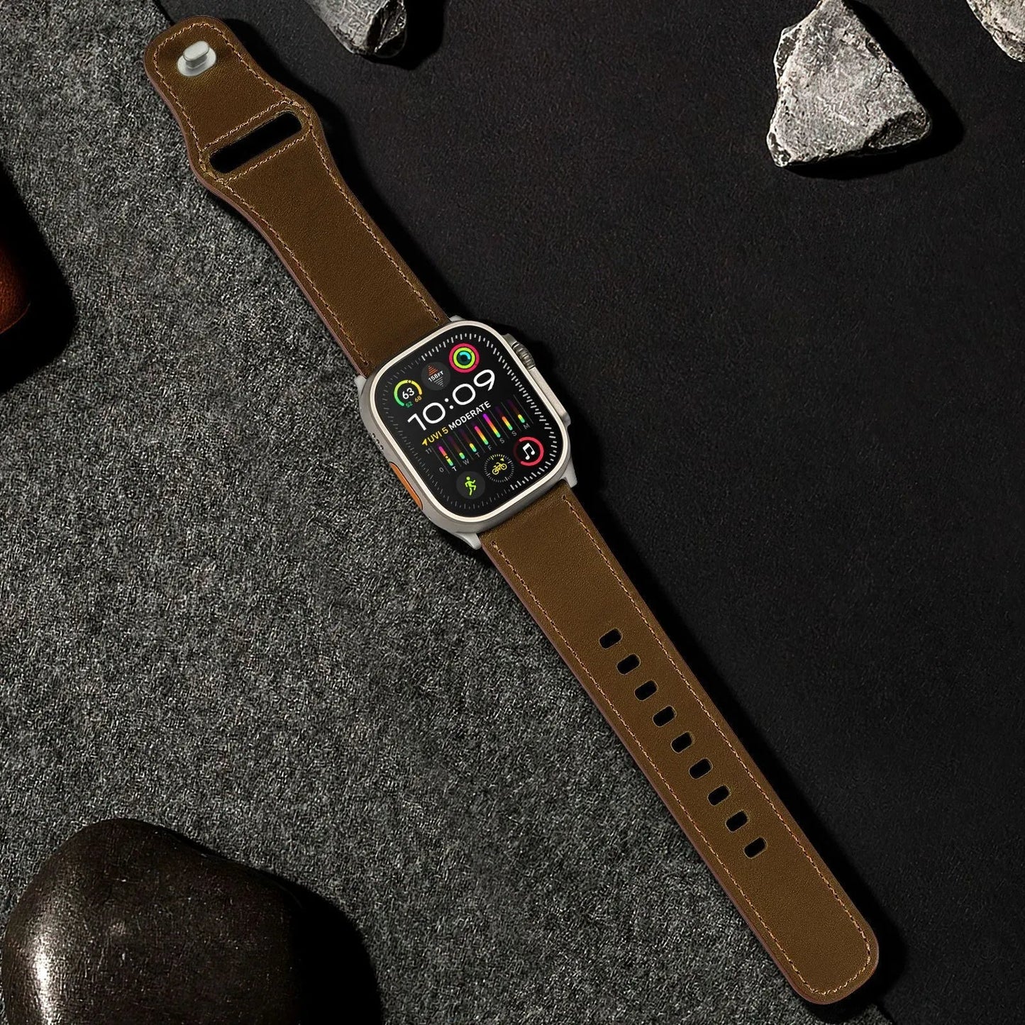 Top-grain cowhide strap Ultra model Star Hao new version suitable for Apple Watch 10 Dewell X
