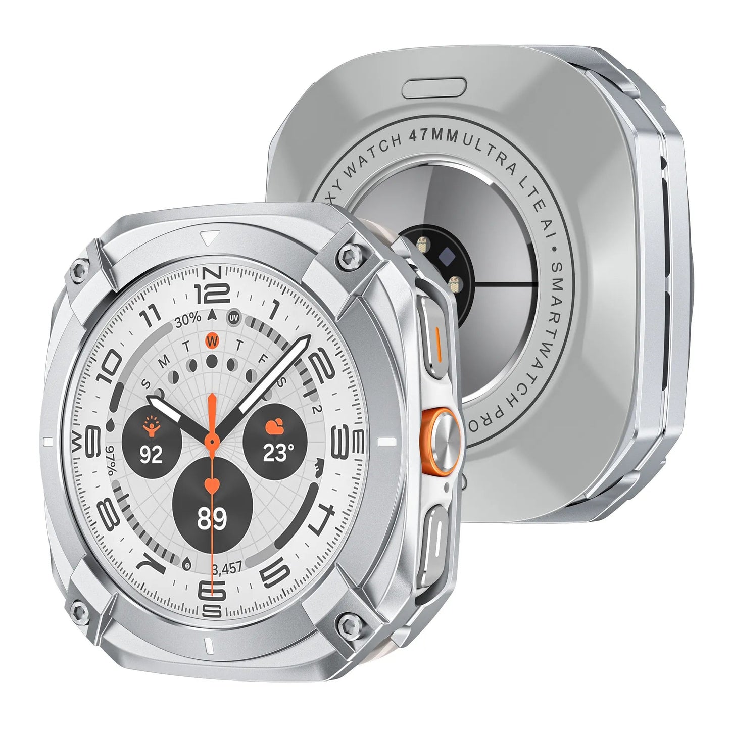 Protective case for Samsung watch Ultra/Ultra 2025 - Cyber hollow-out metal protective case Dewell X