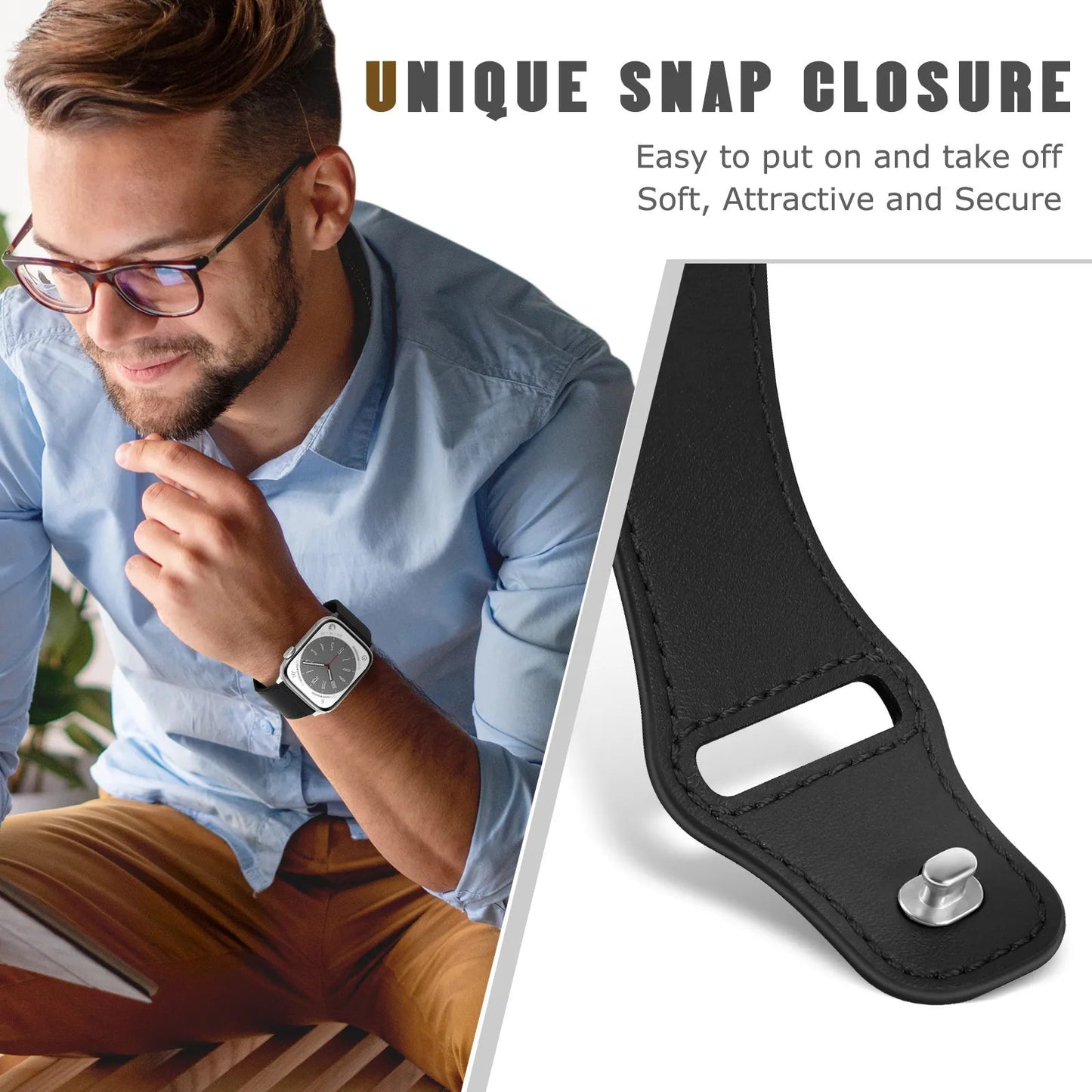 Top-grain cowhide strap Ultra model Star Hao new version suitable for Apple Watch 10 Dewell X