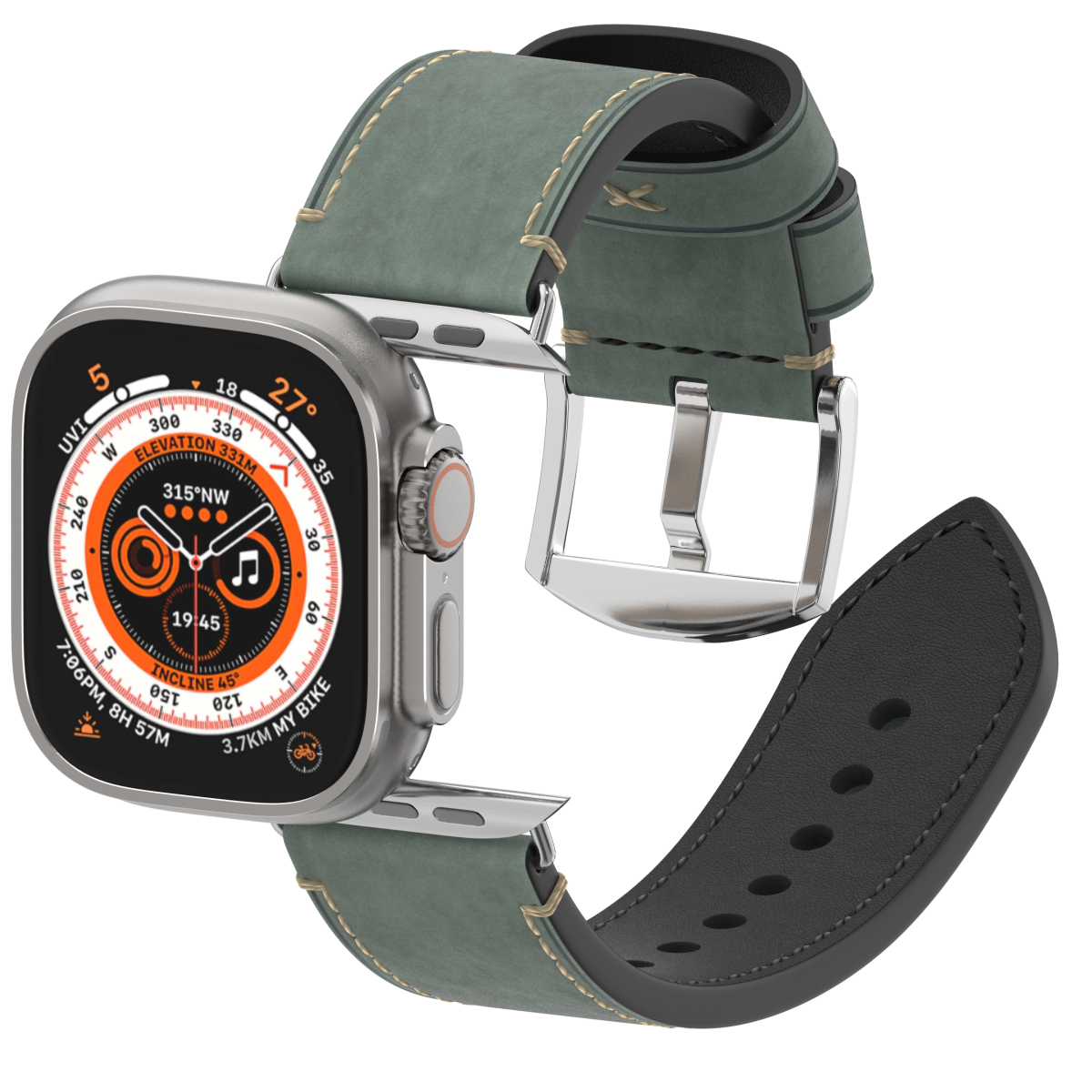 New Vintage Leather Band For Apple Watch Dewell X