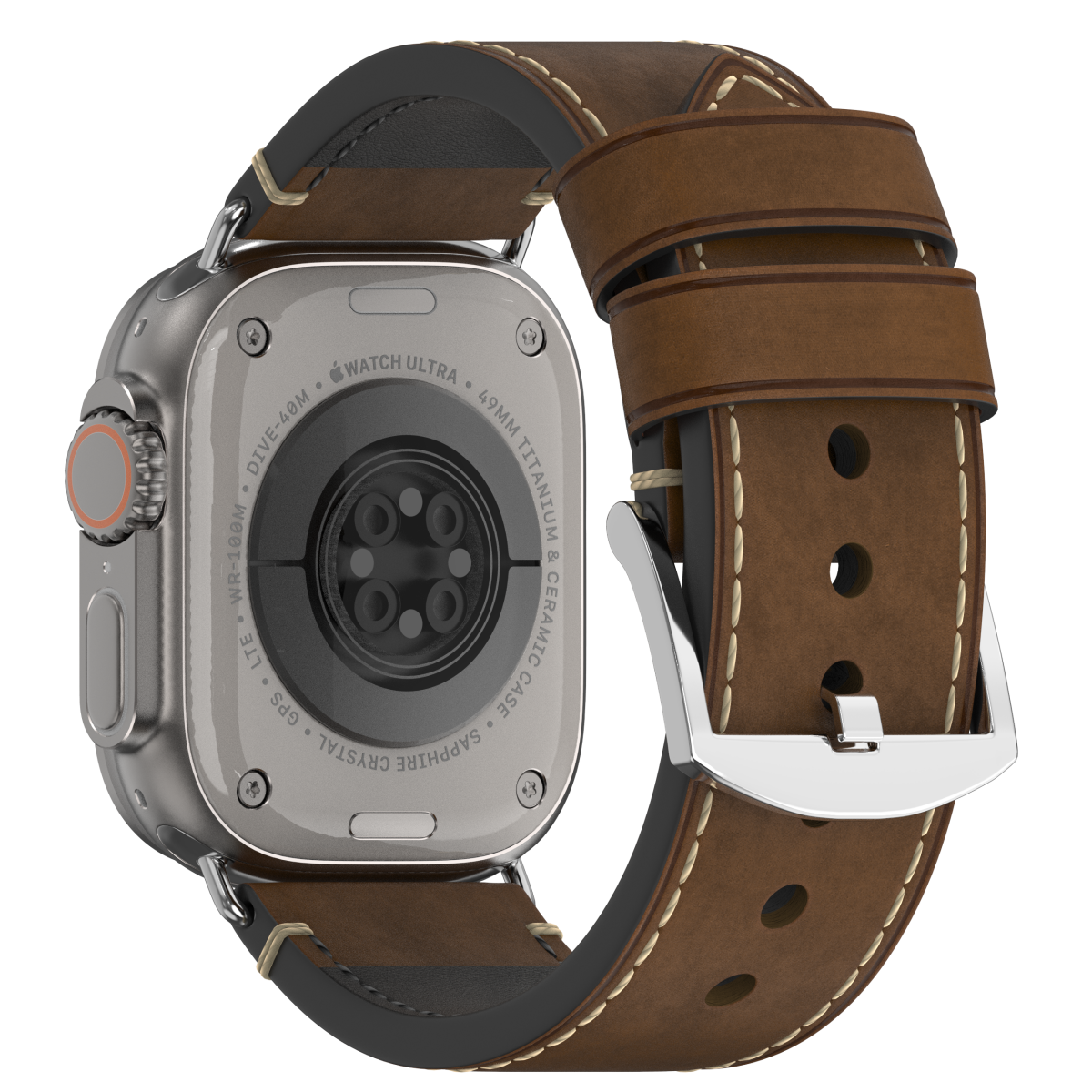 New Vintage Leather Band For Apple Watch Dewell X