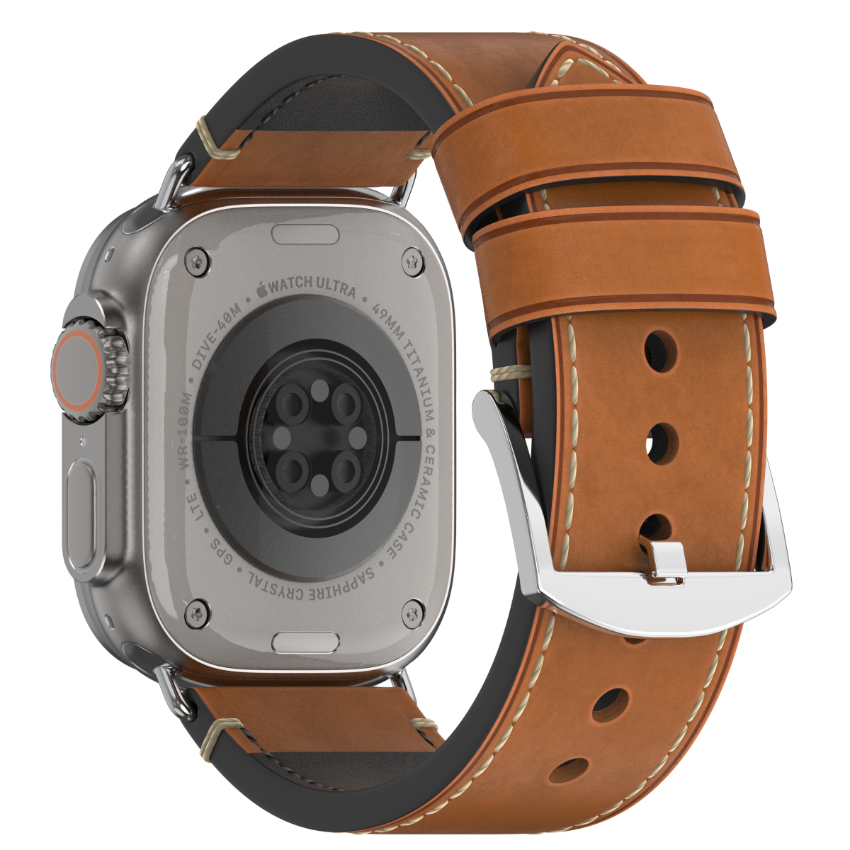 New Vintage Leather Band For Apple Watch Dewell X