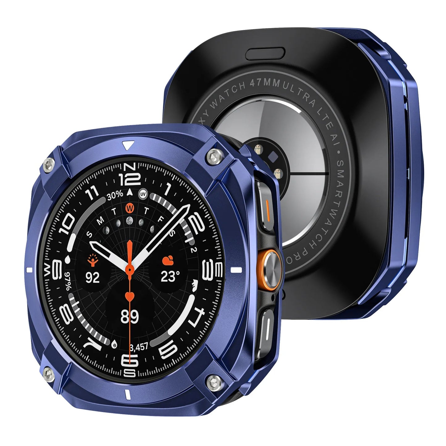Protective case for Samsung watch Ultra/Ultra 2025 - Cyber hollow-out metal protective case Dewell X
