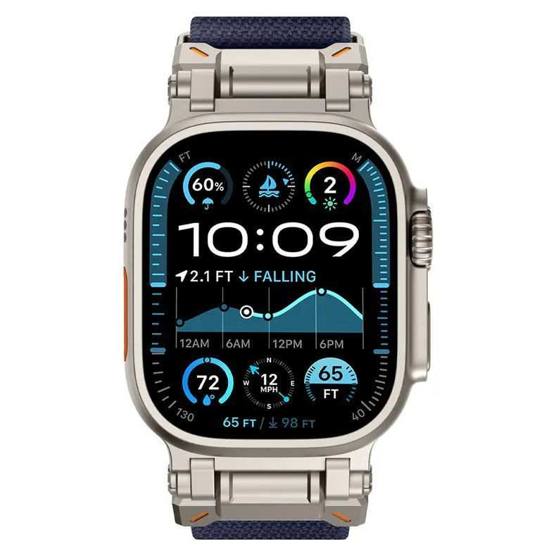 Explorer nylon woven strap suitable for Apple Watch bands, Apple iWatch S10 ultar98 SE Dewell X