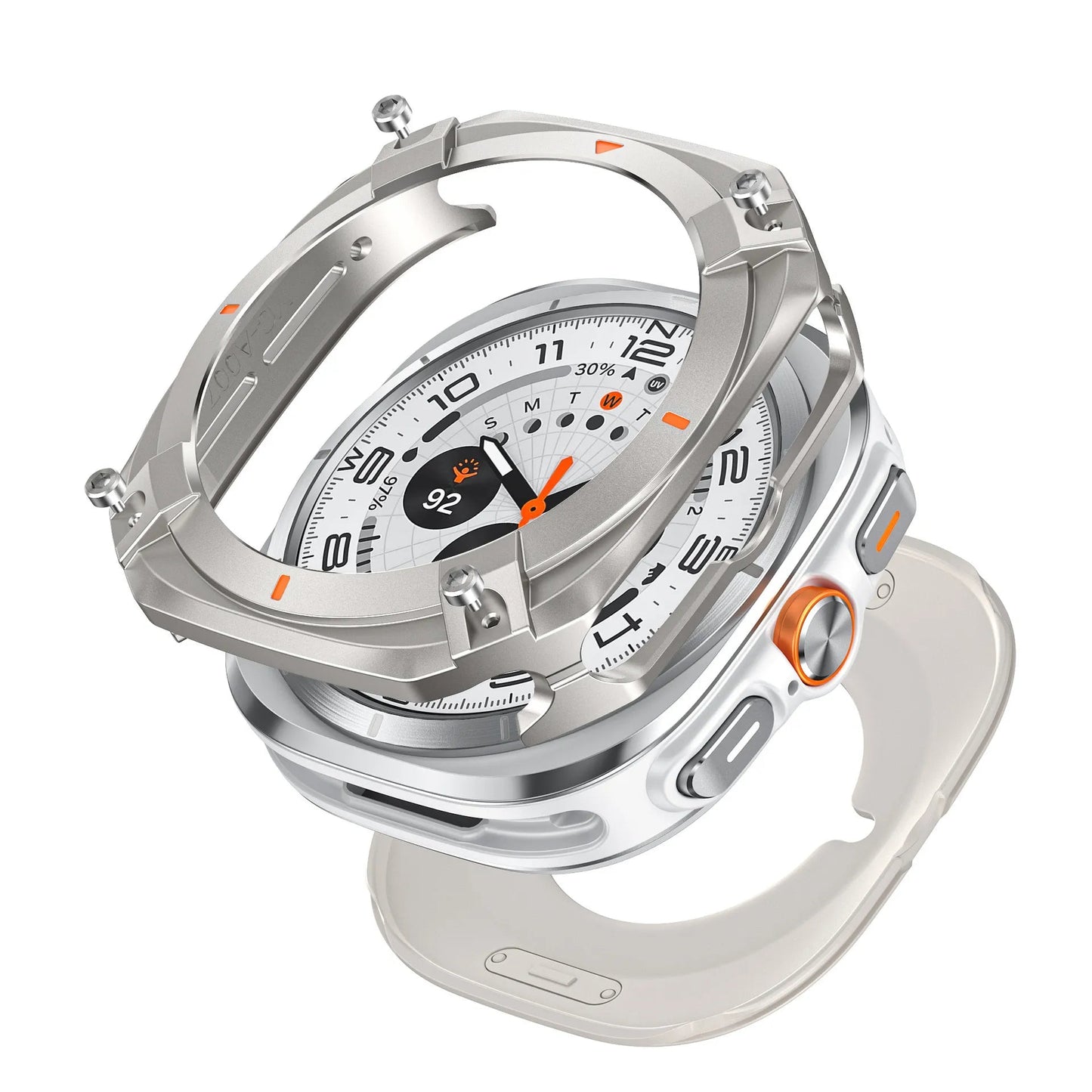Protective case for Samsung watch Ultra/Ultra 2025 - Cyber hollow-out metal protective case Dewell X