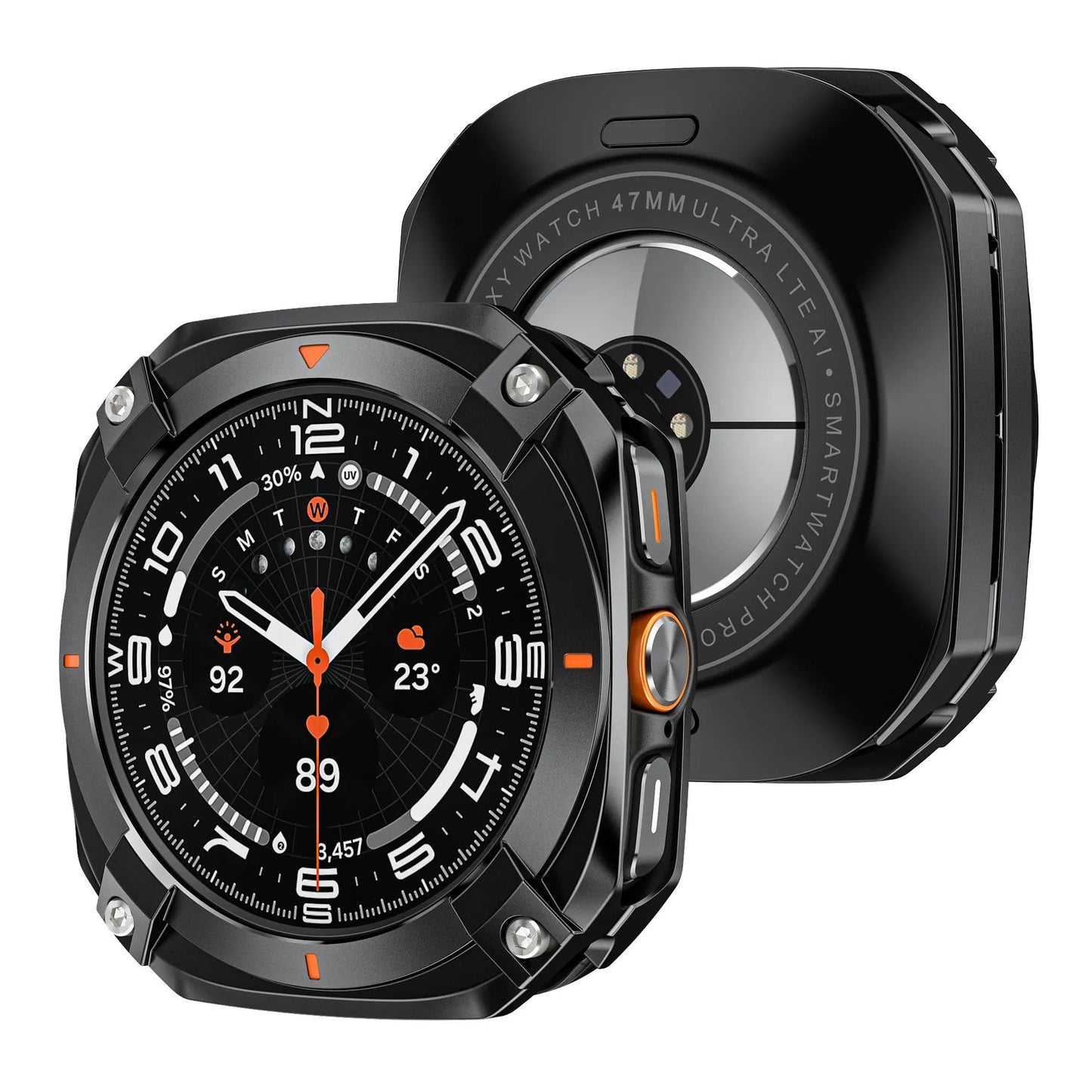 Protective case for Samsung watch Ultra/Ultra 2025 - Cyber hollow-out metal protective case Dewell X