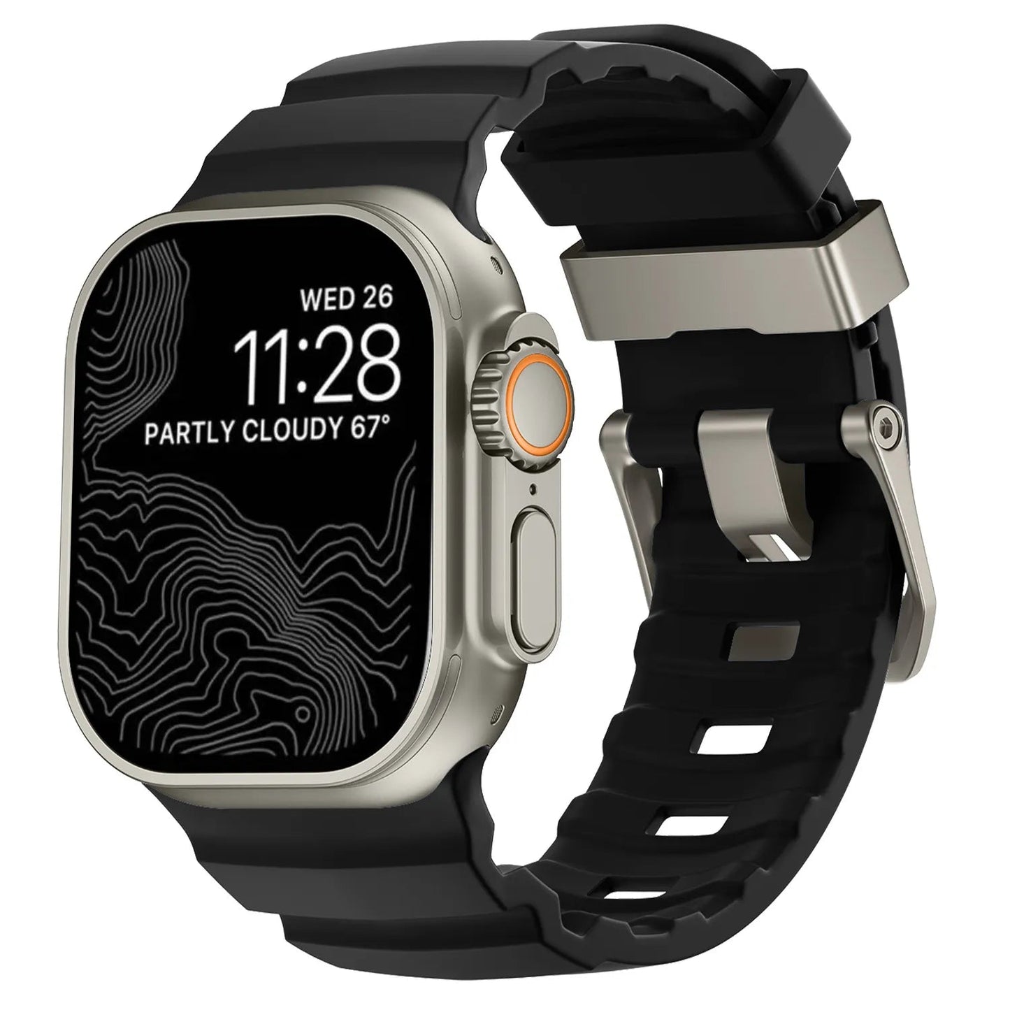 Rocky Point Outdoor Durable FKM Titanium Band Dewell X